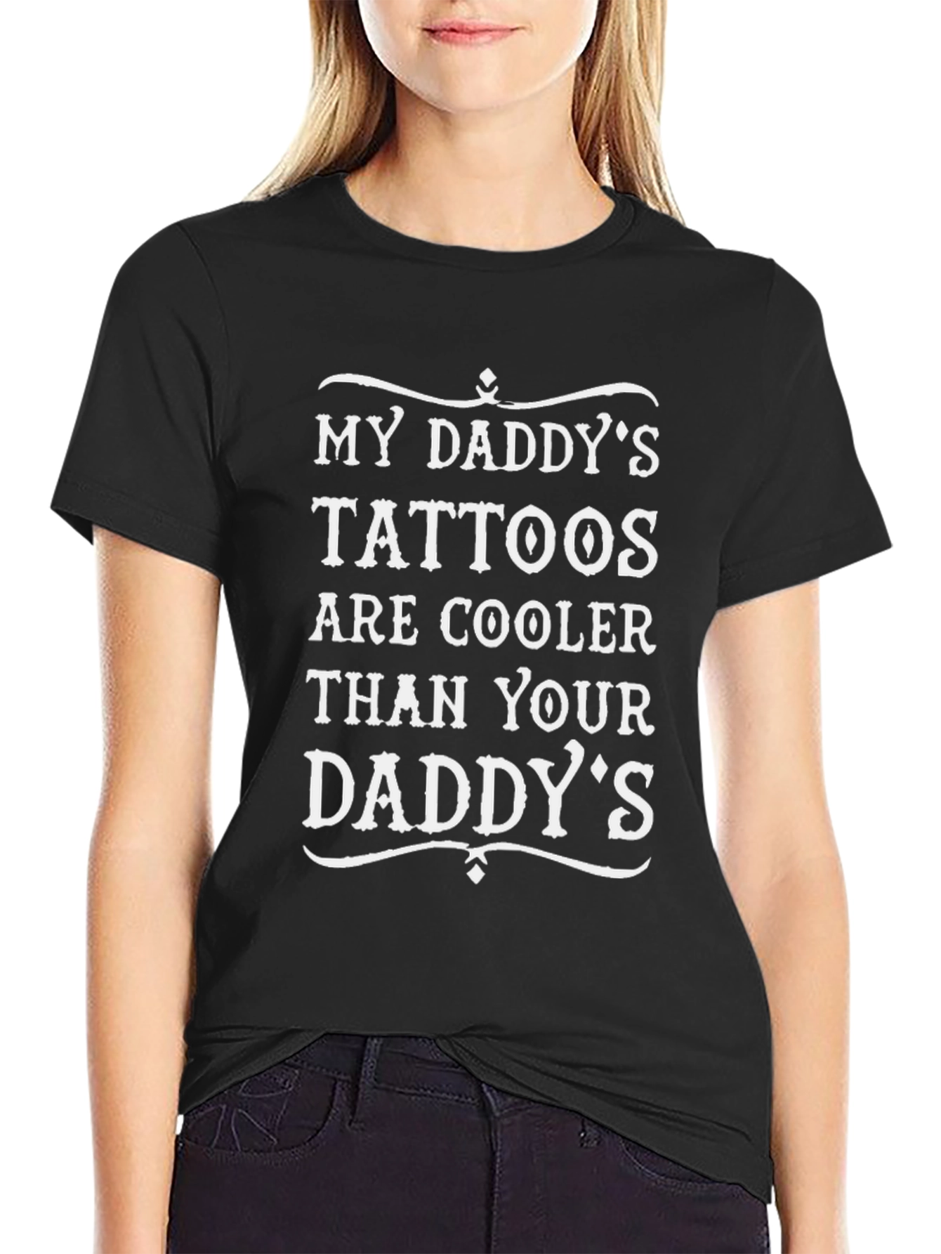 Tattoo Daddy Tee - My Daddys Tattoos Are Cooler