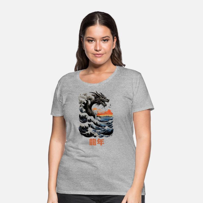 Yokai mighty dragon spirit kanagawa big wave