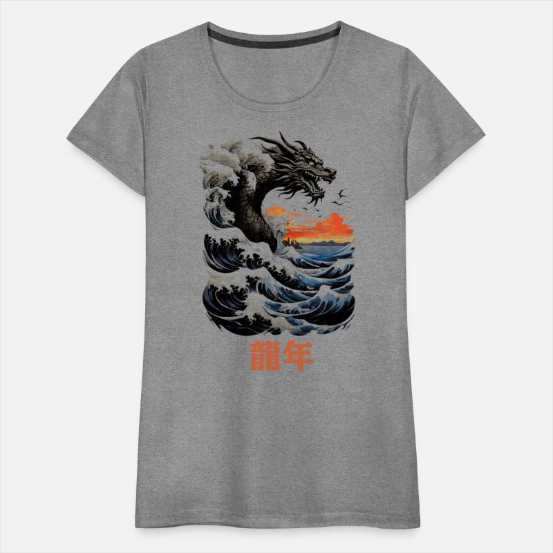 Yokai mighty dragon spirit kanagawa big wave