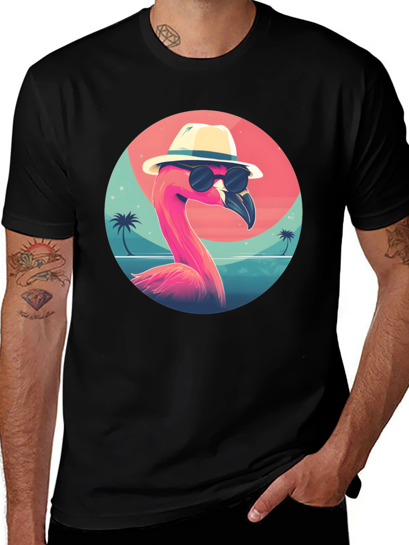 Cool Flamingo T-Shirt - Tropical Vacation Ready