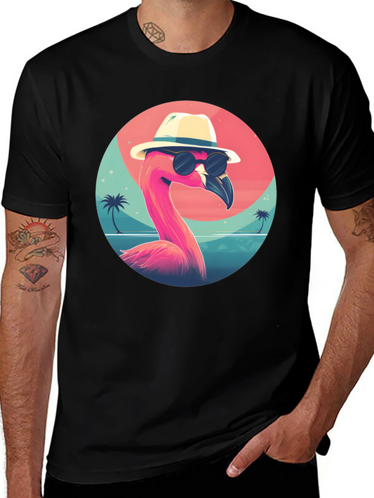 Cool Flamingo T-Shirt - Tropical Vacation Ready
