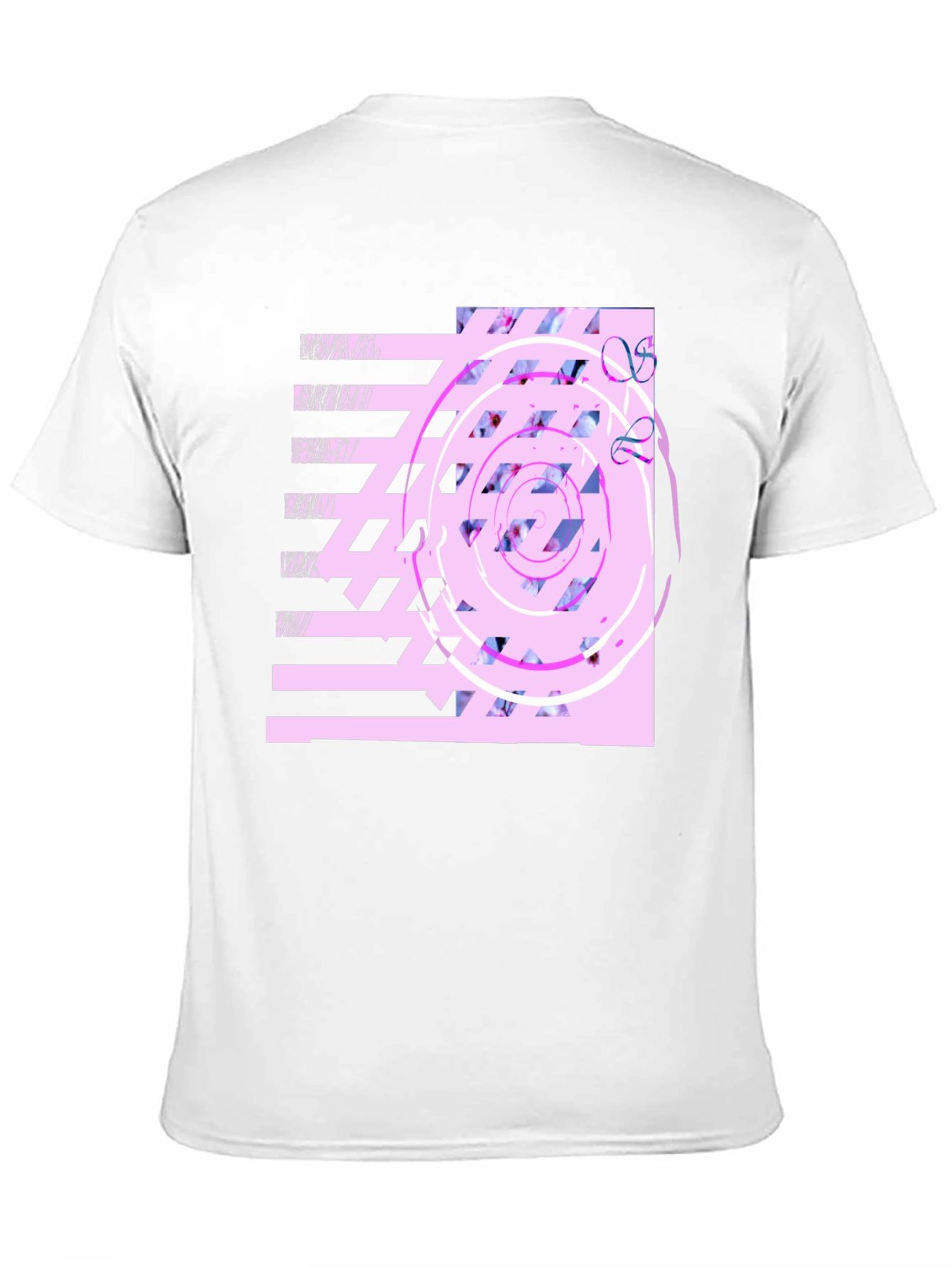 Abstract Graphic Print Black T-Shirt