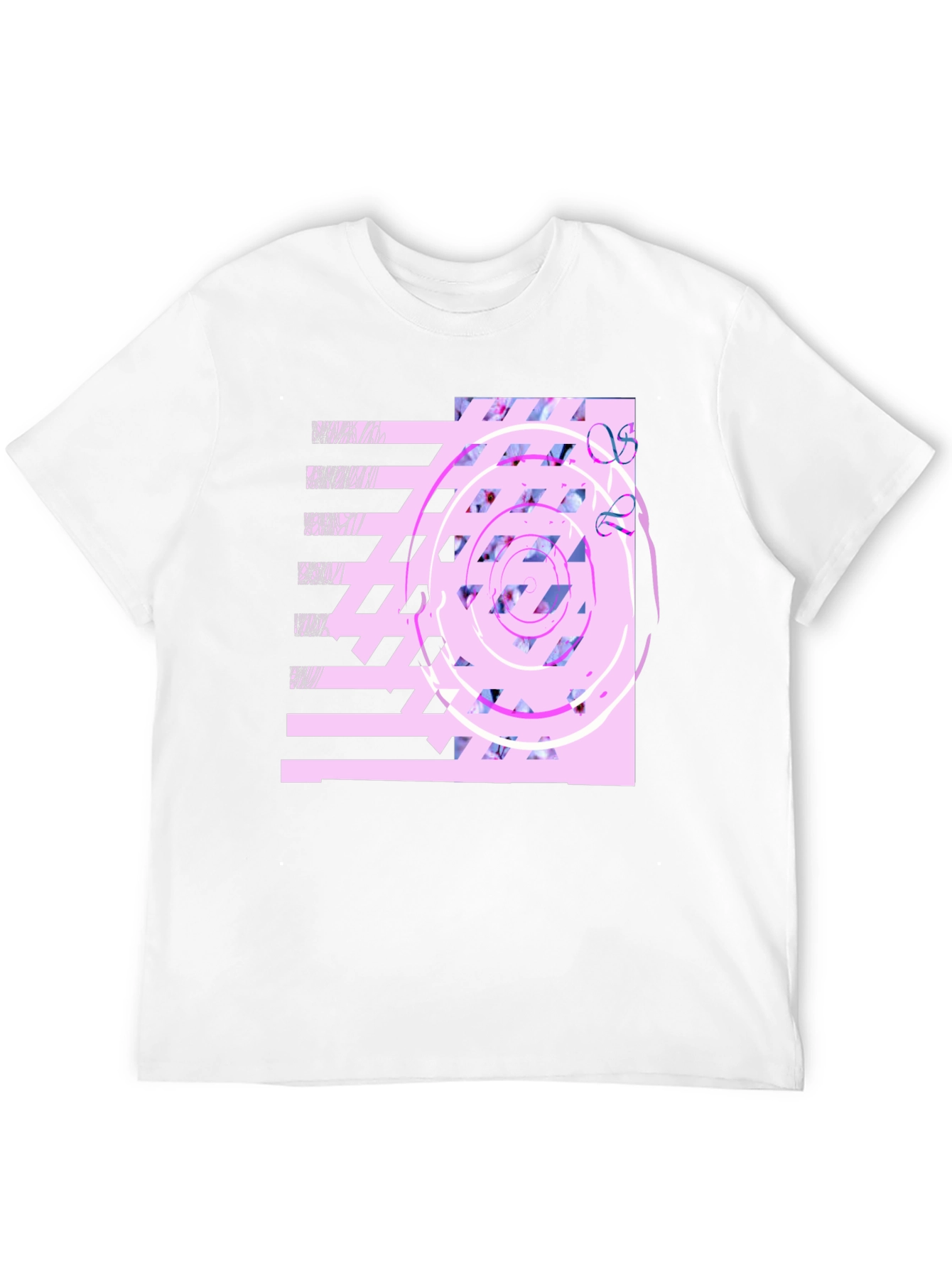 Abstract Graphic Print Black T-Shirt