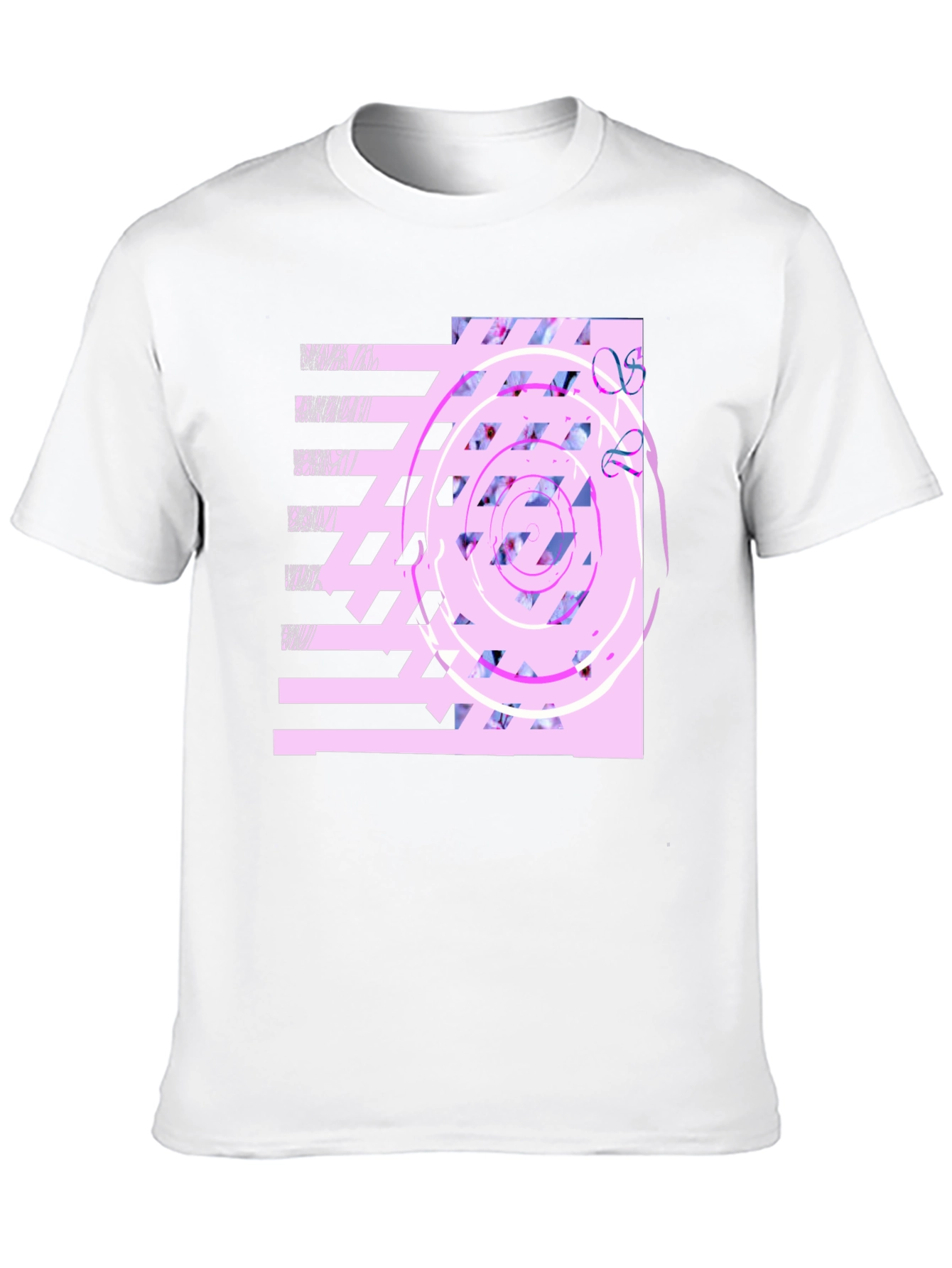 Abstract Graphic Print Black T-Shirt