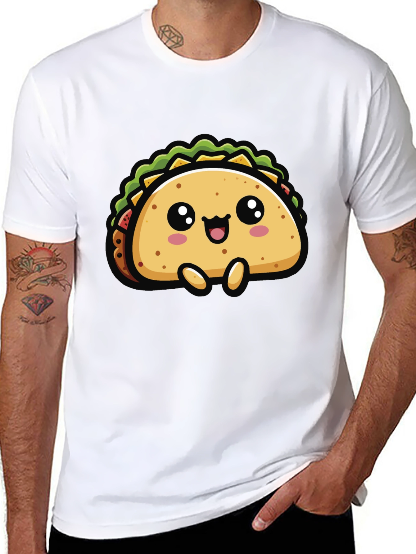 Cute Taco Graphic T-Shirt - Fun Foodie Tee