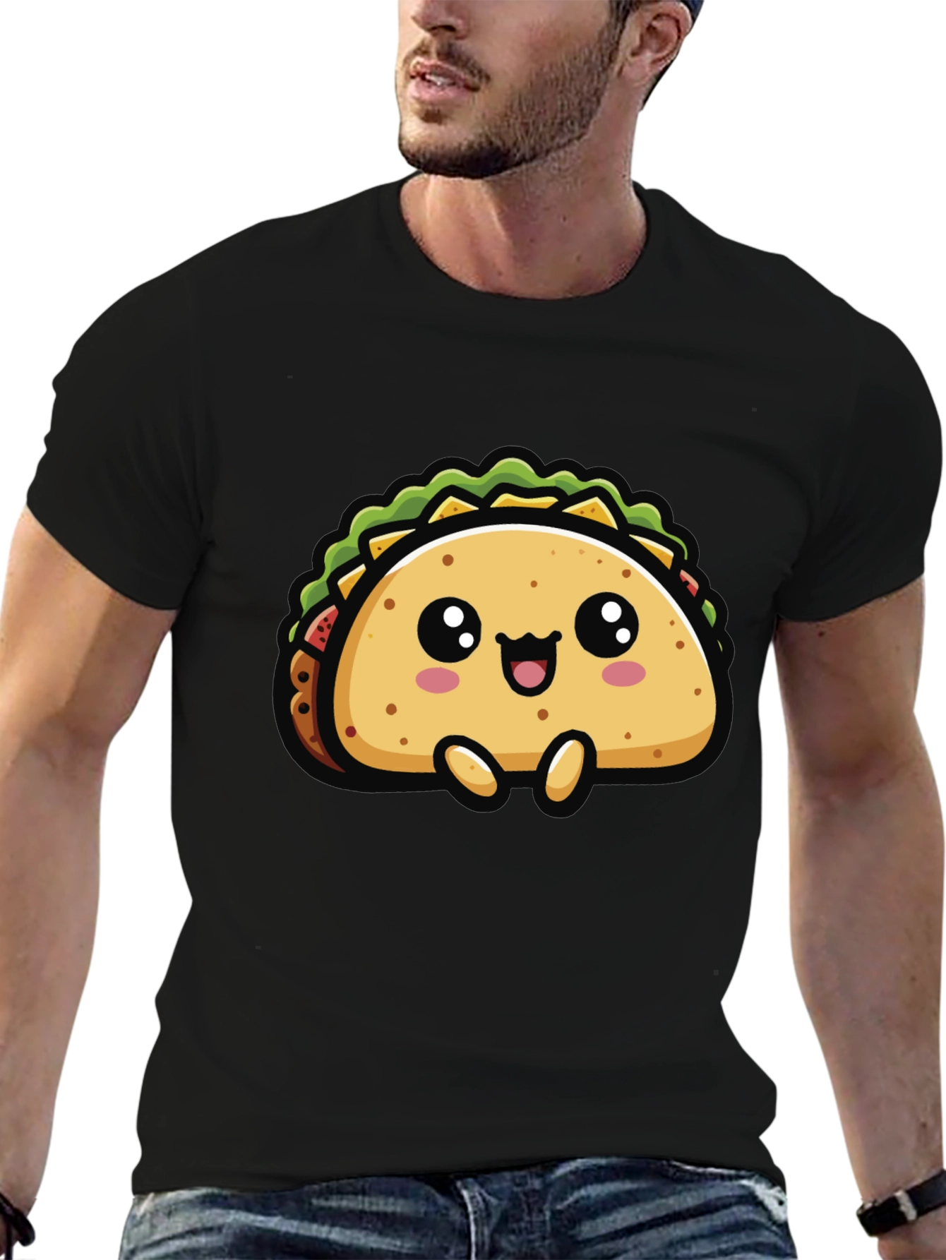 Cute Taco Graphic T-Shirt - Fun Foodie Tee