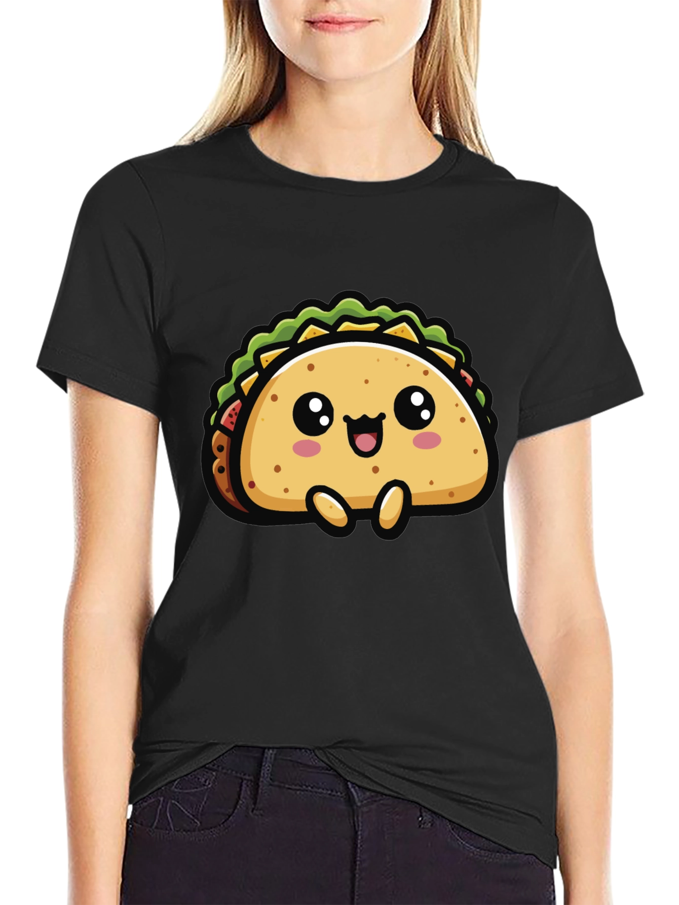 Cute Taco Graphic T-Shirt - Fun Foodie Tee