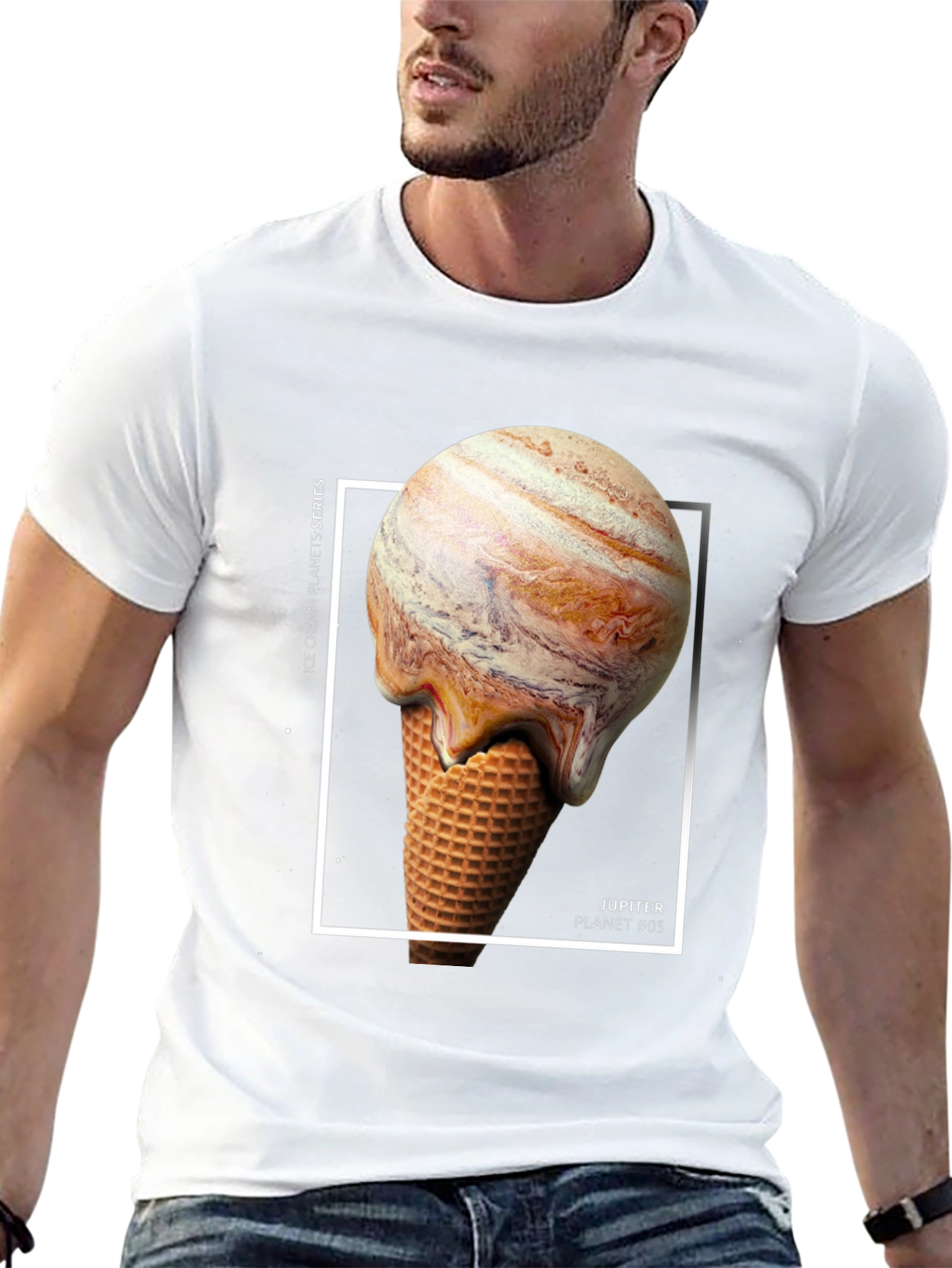 Jupiter Ice Cream Planets T-Shirt - Unique Graphic Tee