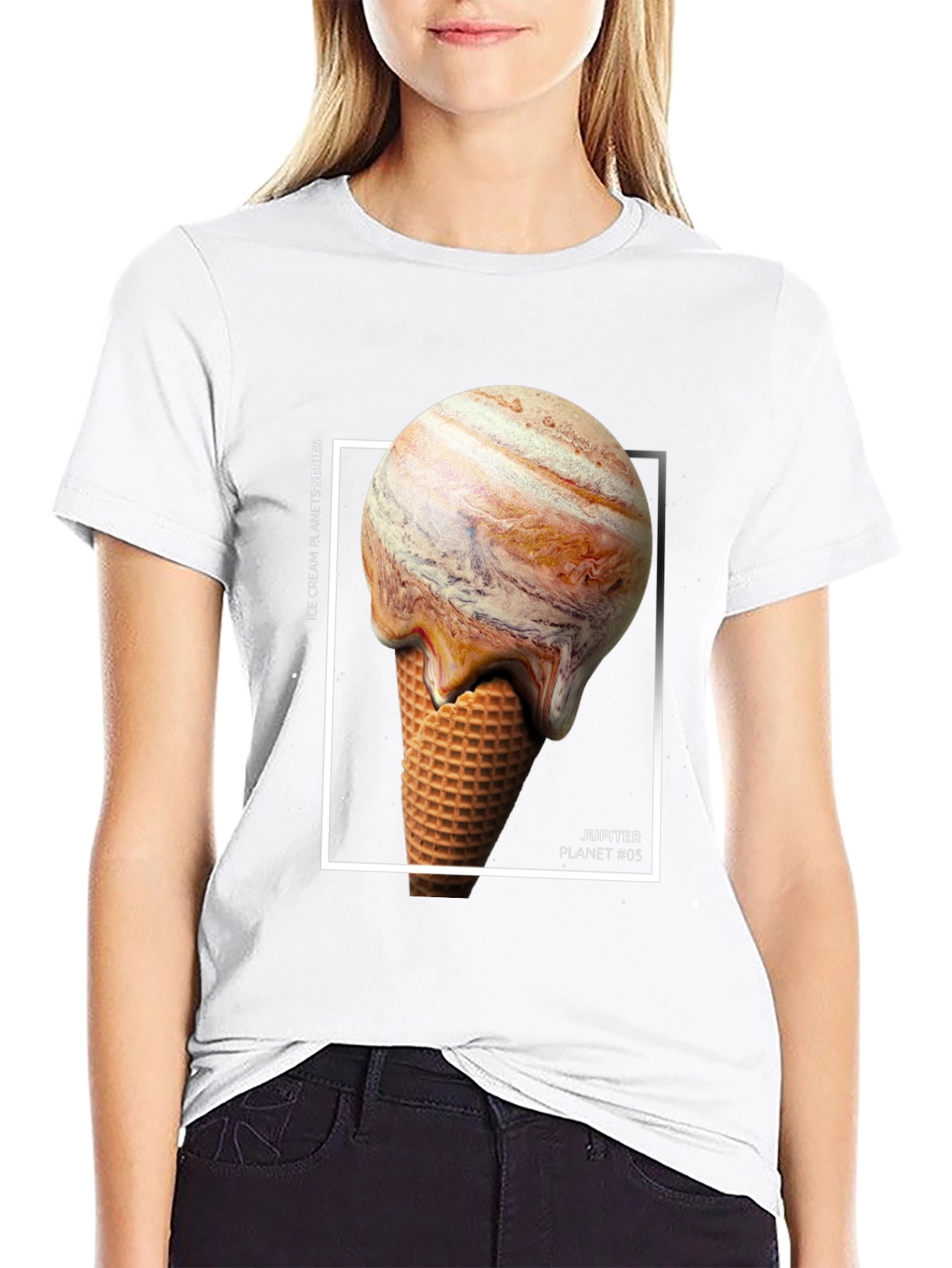 Jupiter Ice Cream Planets T-Shirt - Unique Graphic Tee