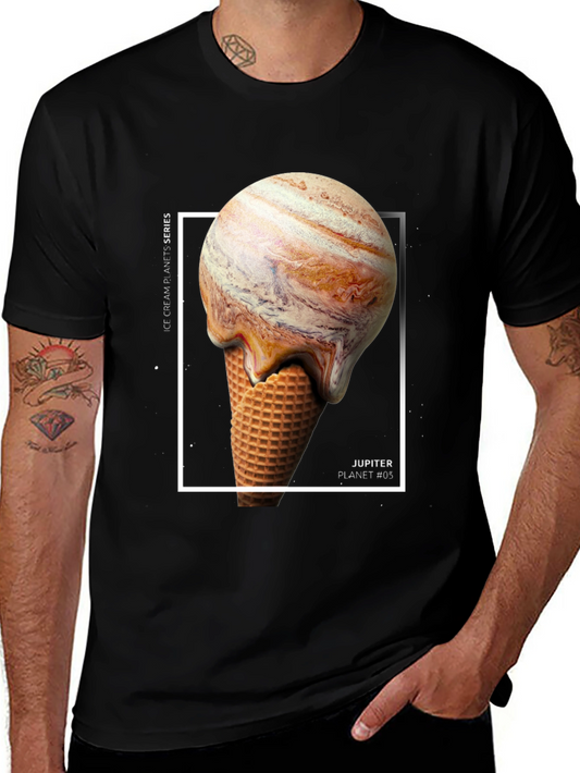 Jupiter Ice Cream Planets T-Shirt - Unique Graphic Tee