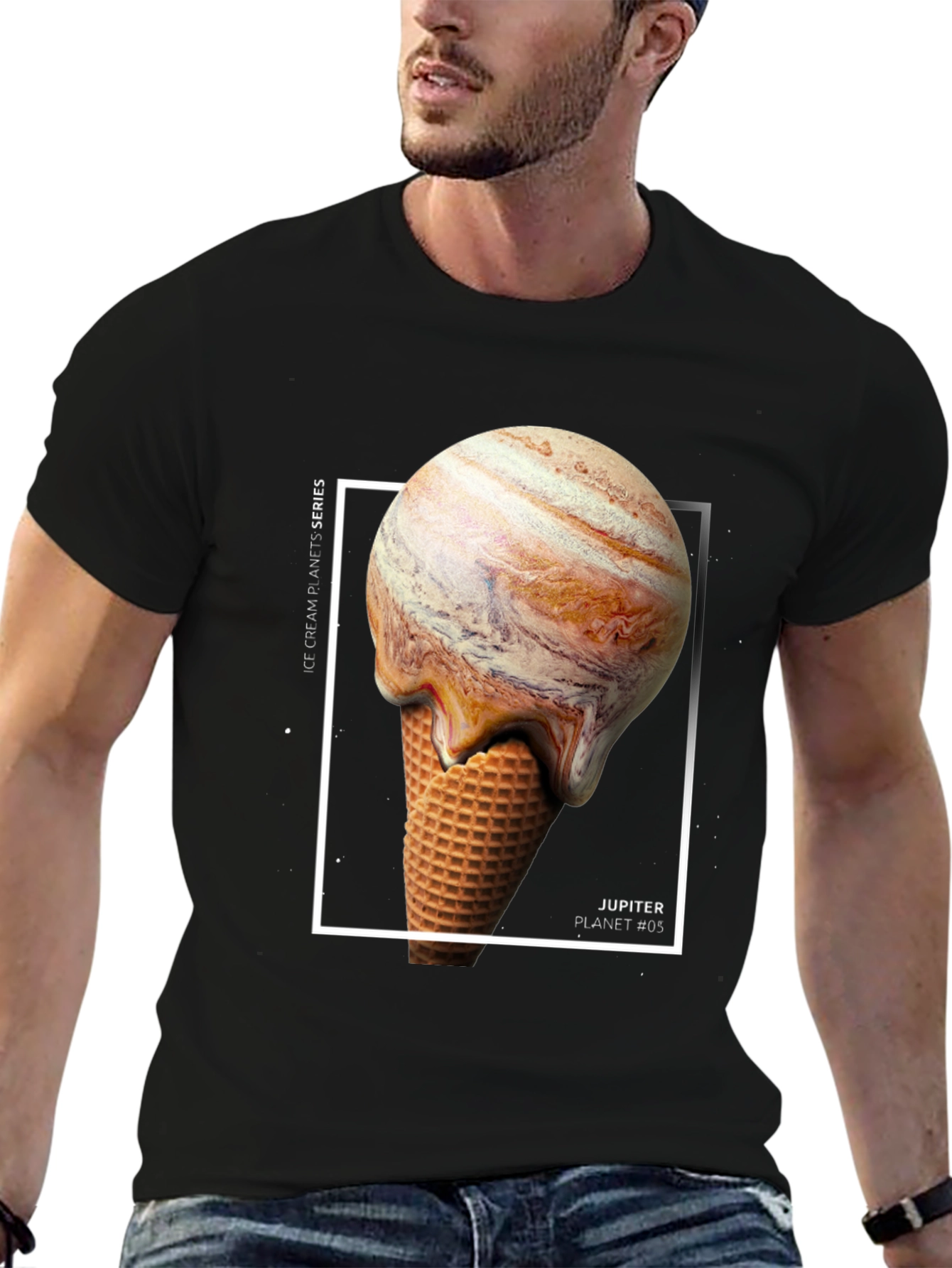 Jupiter Ice Cream Planets T-Shirt - Unique Graphic Tee