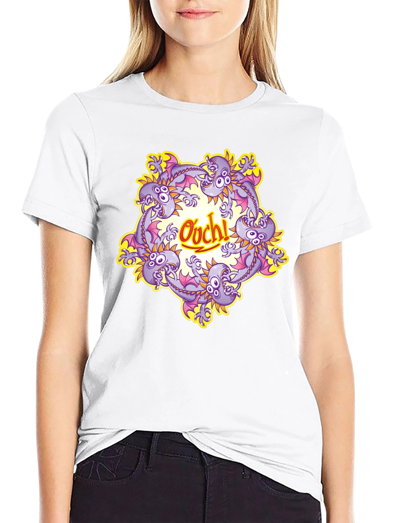 Ouch! Dragon T-Shirt - Black