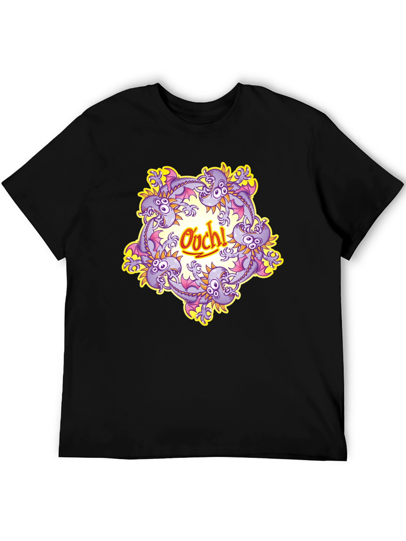Ouch! Dragon T-Shirt - Black
