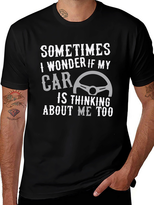 Funny Thinking Car Graphic Tee