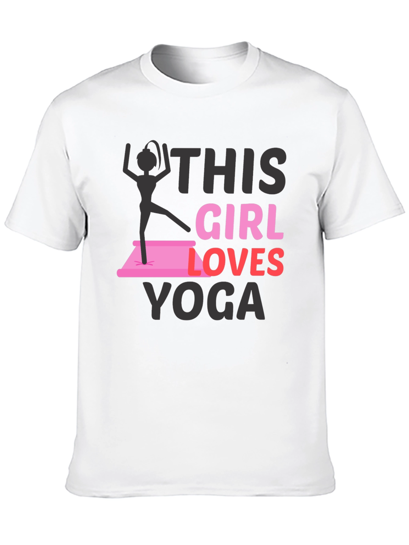 This Girl Loves Yoga Graphic T-Shirt