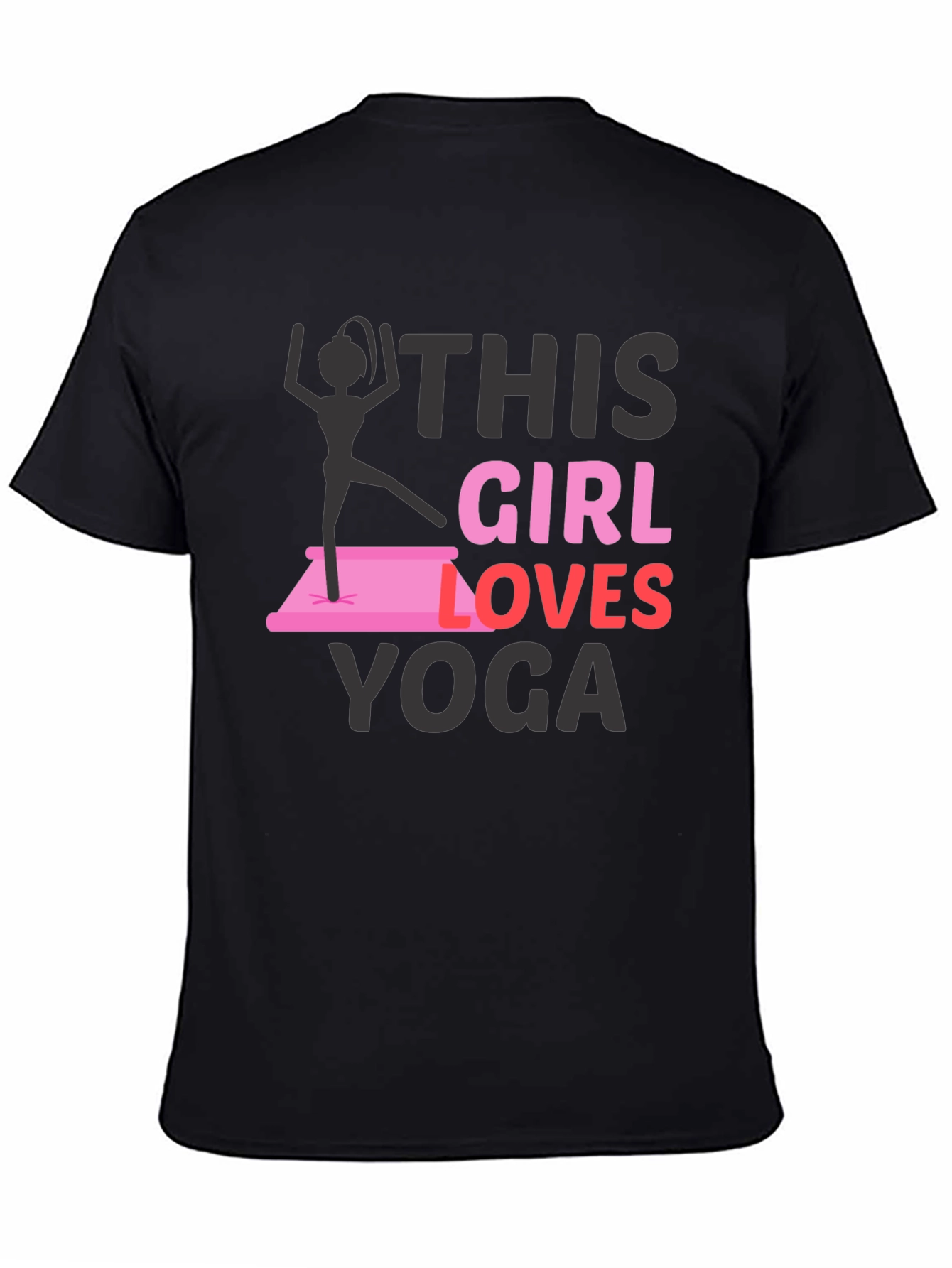 This Girl Loves Yoga Graphic T-Shirt