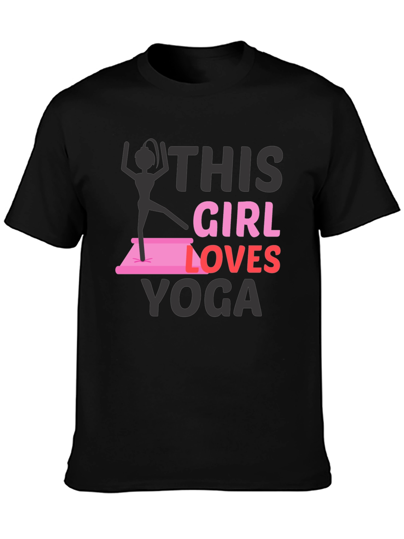 This Girl Loves Yoga Graphic T-Shirt