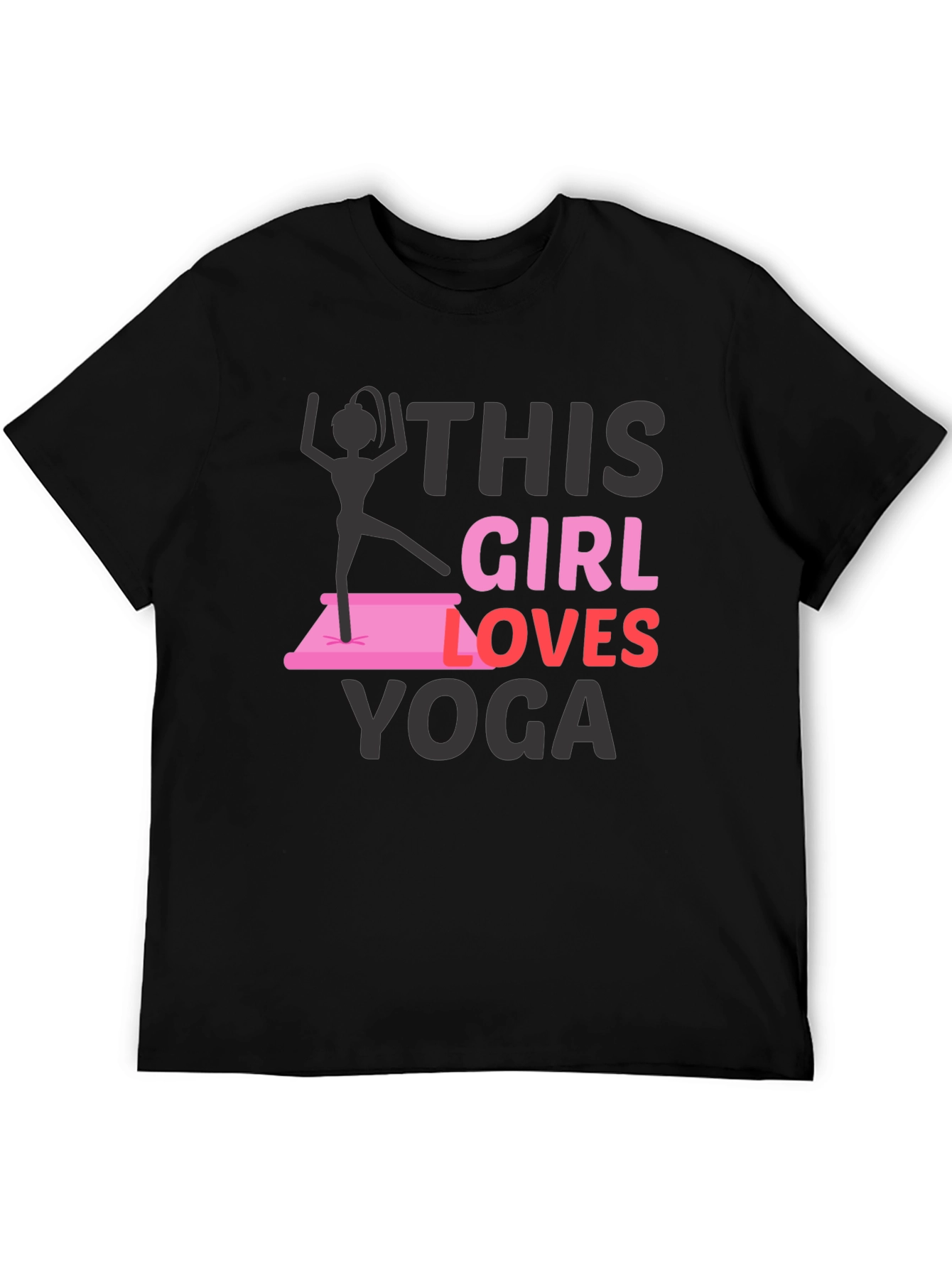 This Girl Loves Yoga Graphic T-Shirt