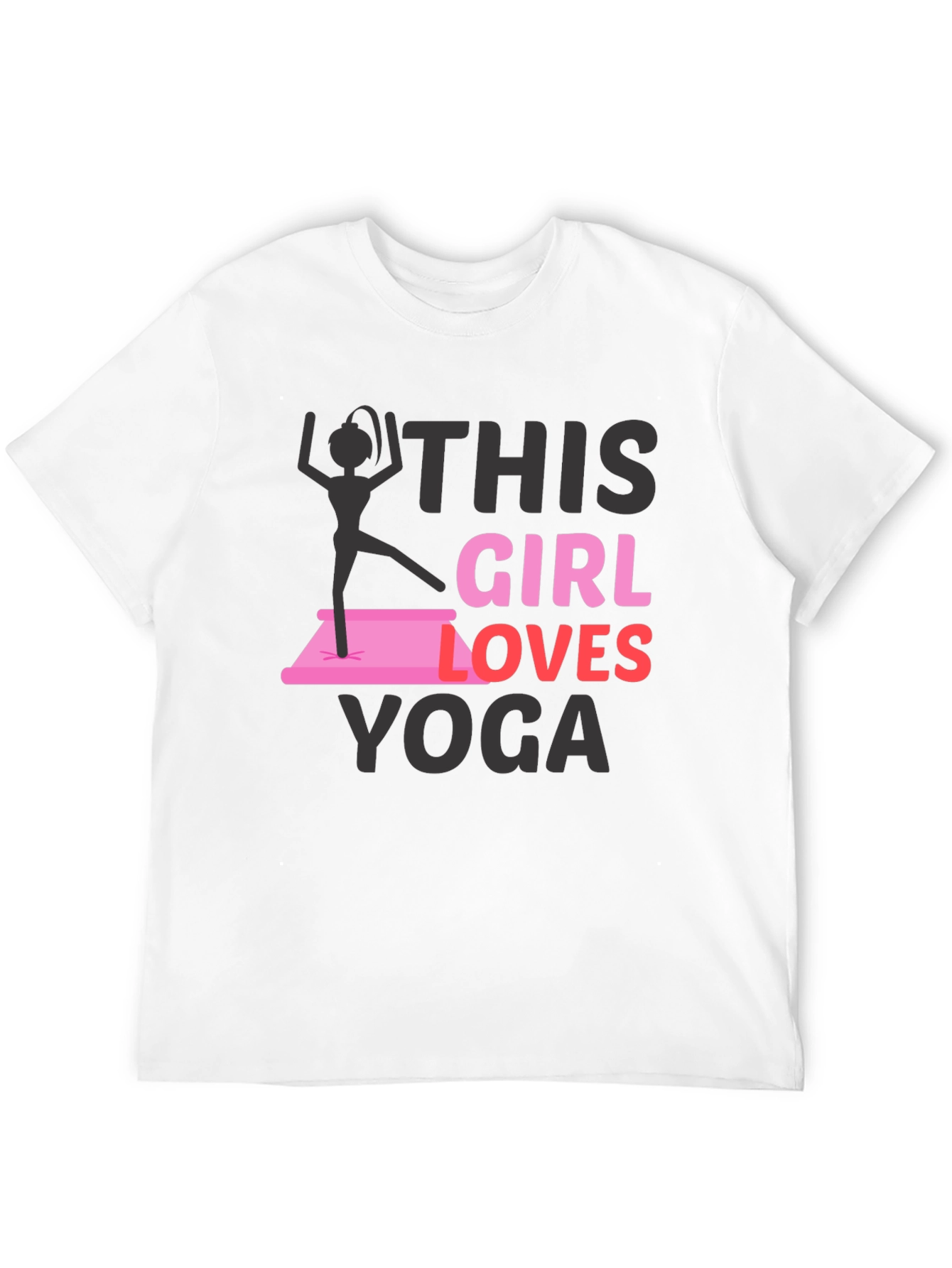 This Girl Loves Yoga Graphic T-Shirt