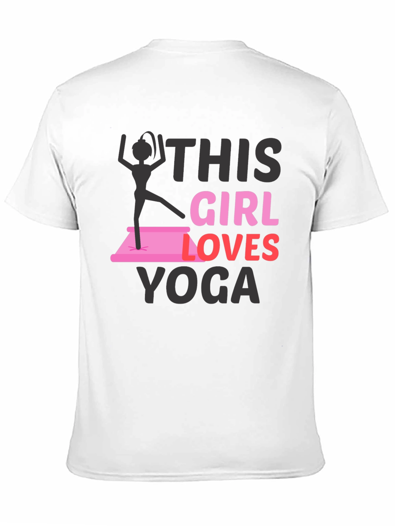 This Girl Loves Yoga Graphic T-Shirt