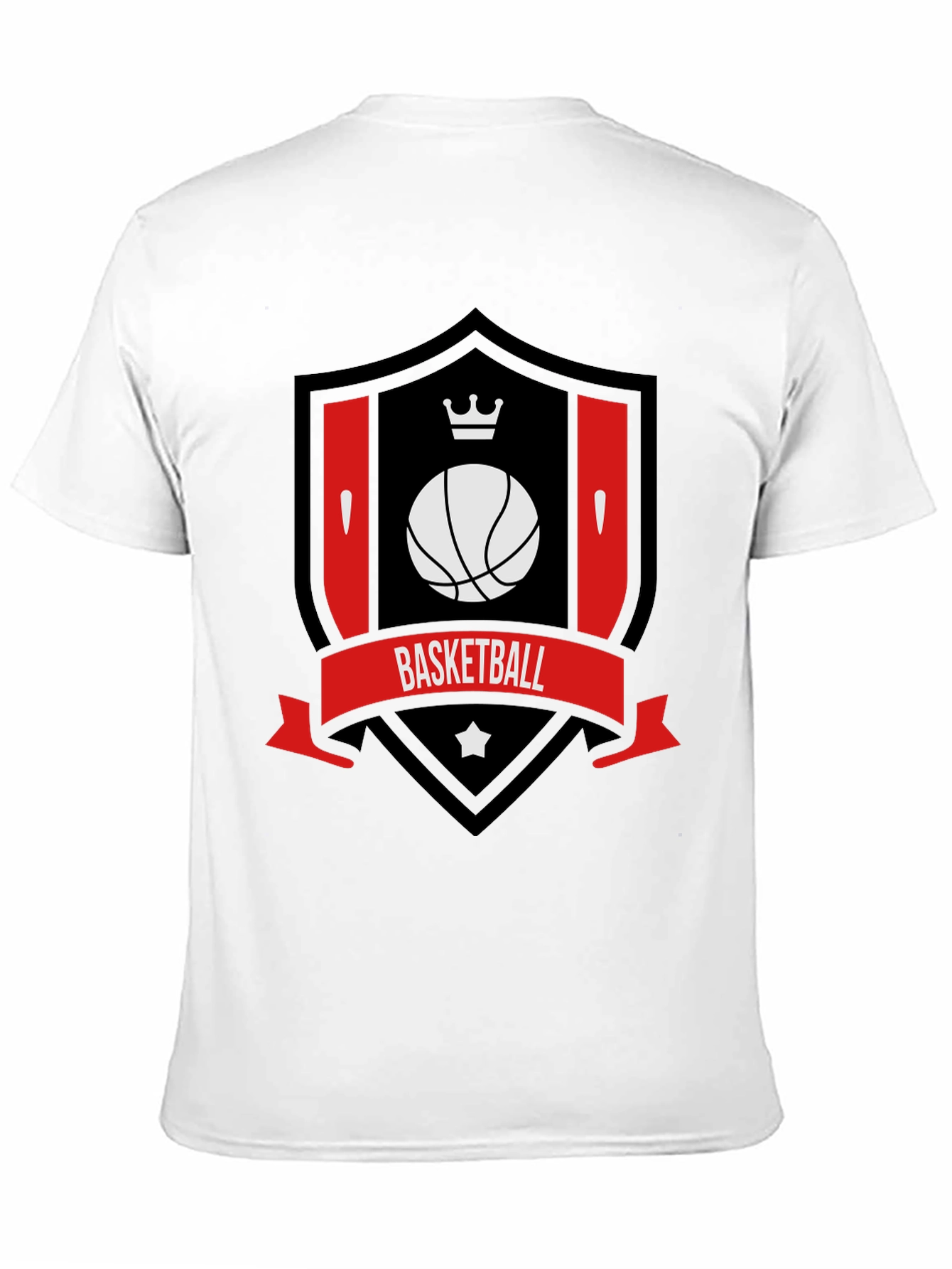 Basketball Crown Shield Graphic Tee