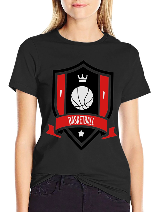 Basketball Crown Shield Graphic Tee