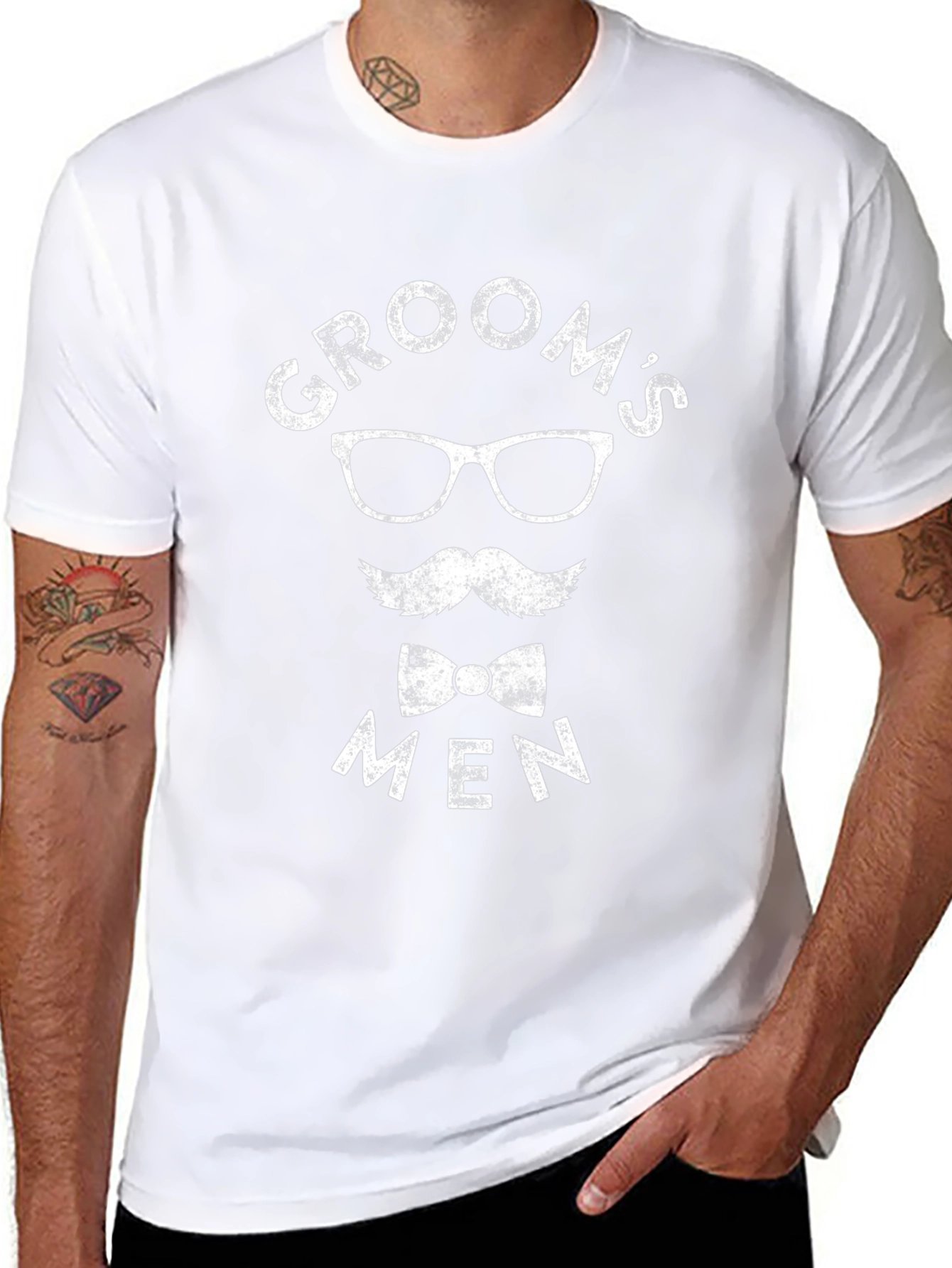 Grooms Men Graphic Print T-Shirt