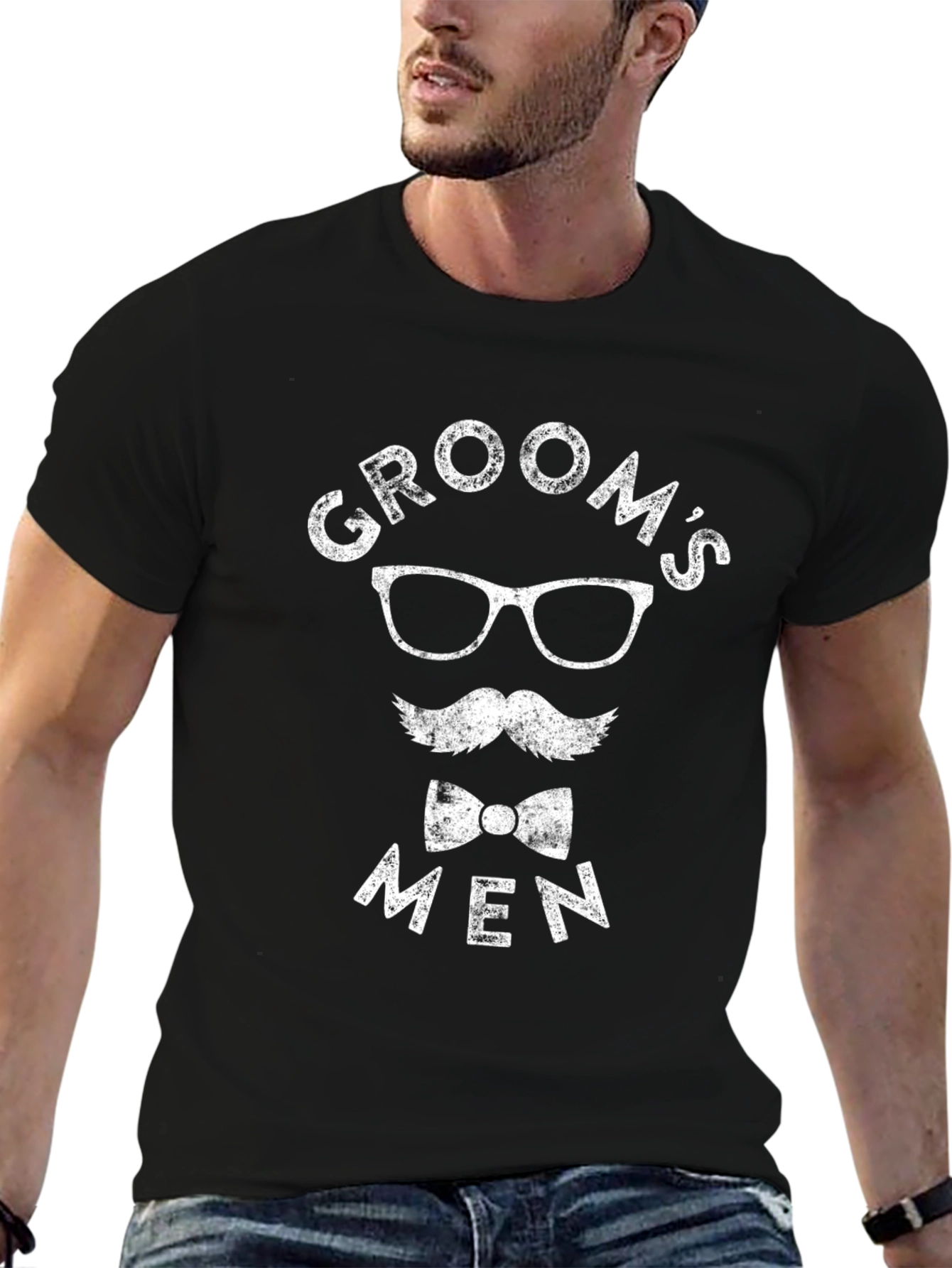 Grooms Men Graphic Print T-Shirt