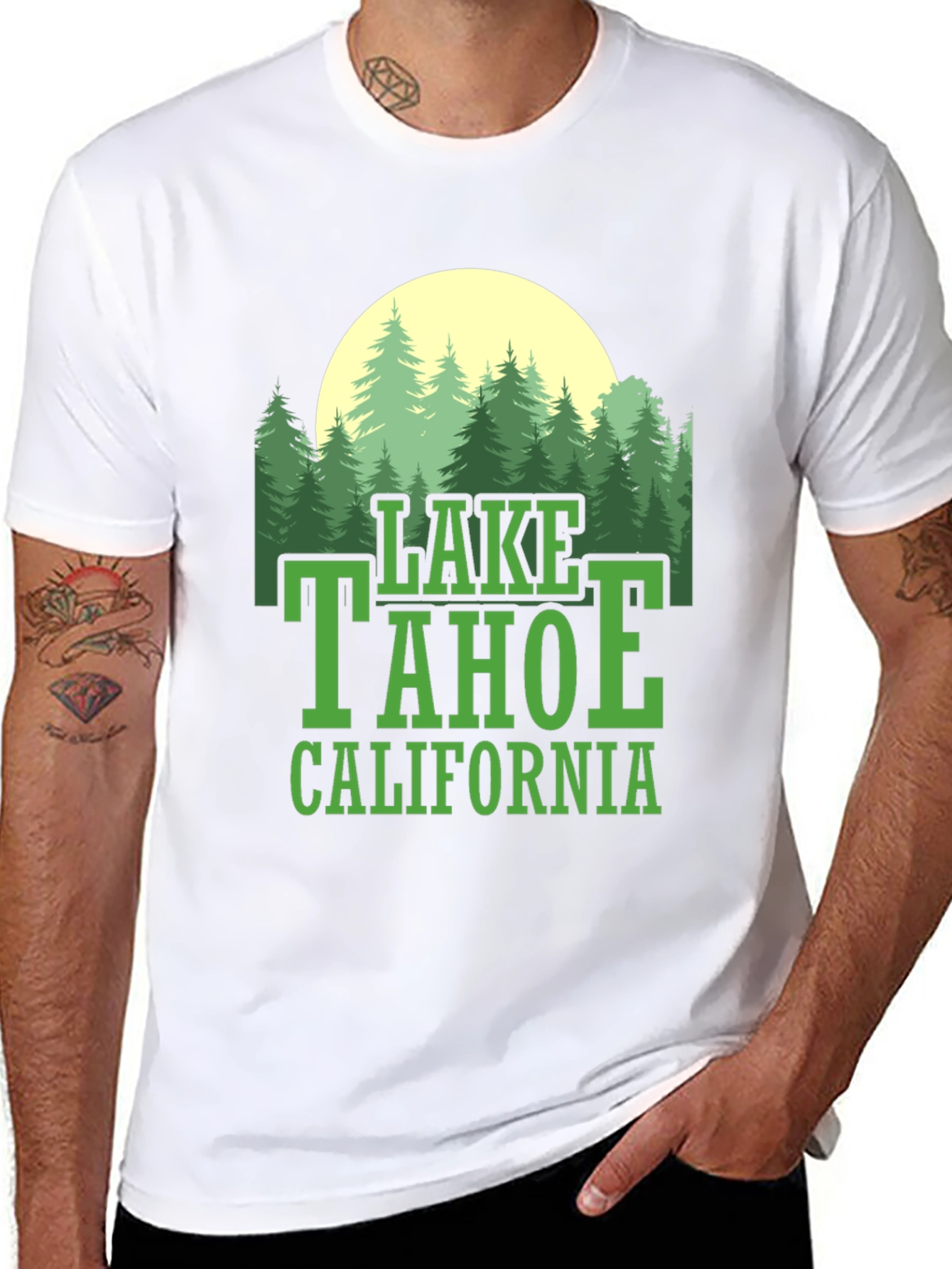 Lake Tahoe California Graphic T-Shirt - Nature Scene
