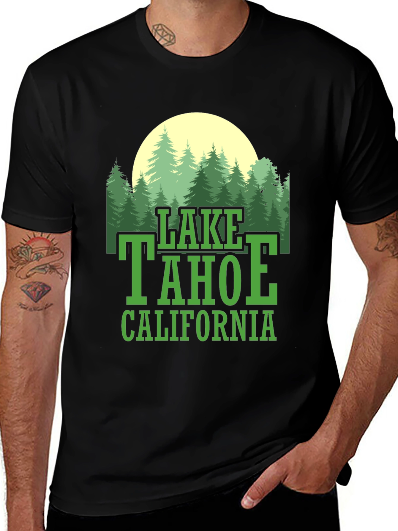 Lake Tahoe California Graphic T-Shirt - Nature Scene