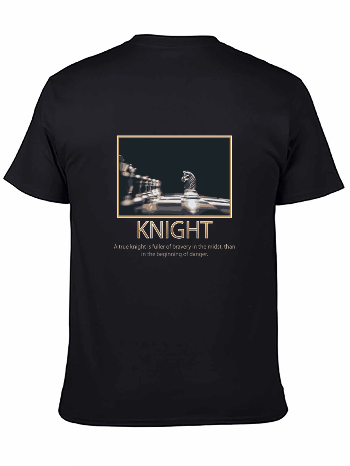 Chess Knight Graphic T-Shirt - Bravery Tee
