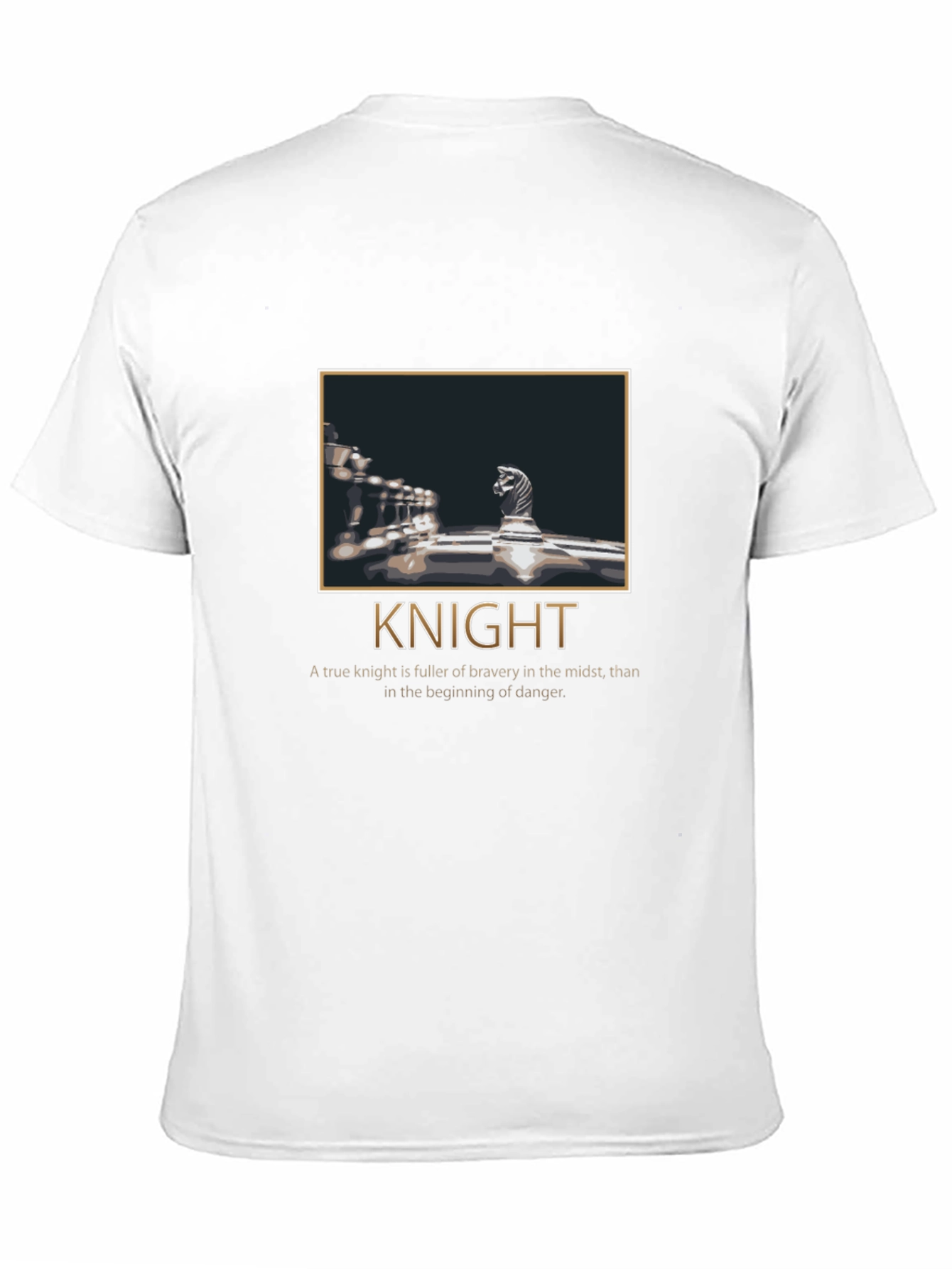 Chess Knight Graphic T-Shirt - Bravery Tee