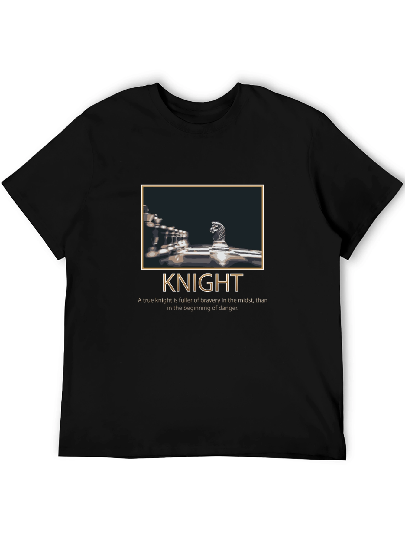 Chess Knight Graphic T-Shirt - Bravery Tee
