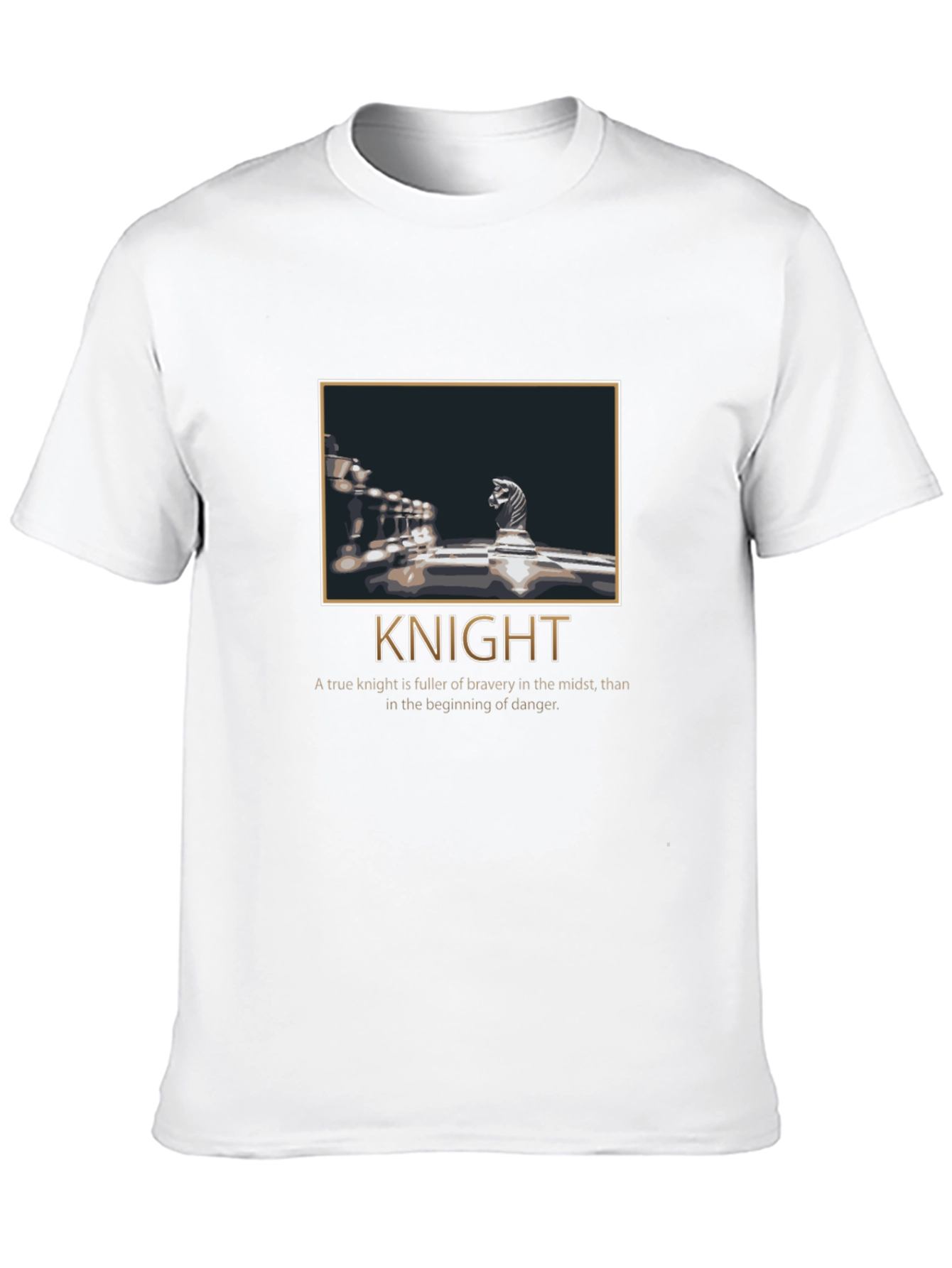 Chess Knight Graphic T-Shirt - Bravery Tee