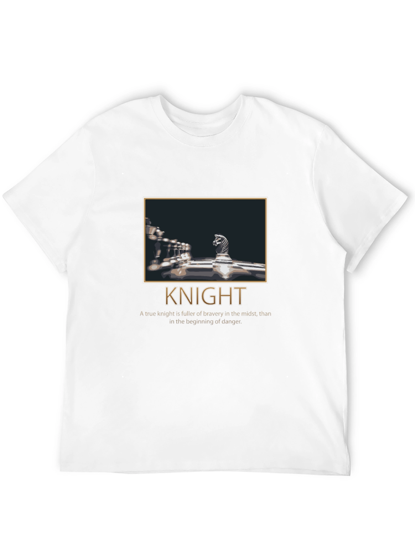 Chess Knight Graphic T-Shirt - Bravery Tee