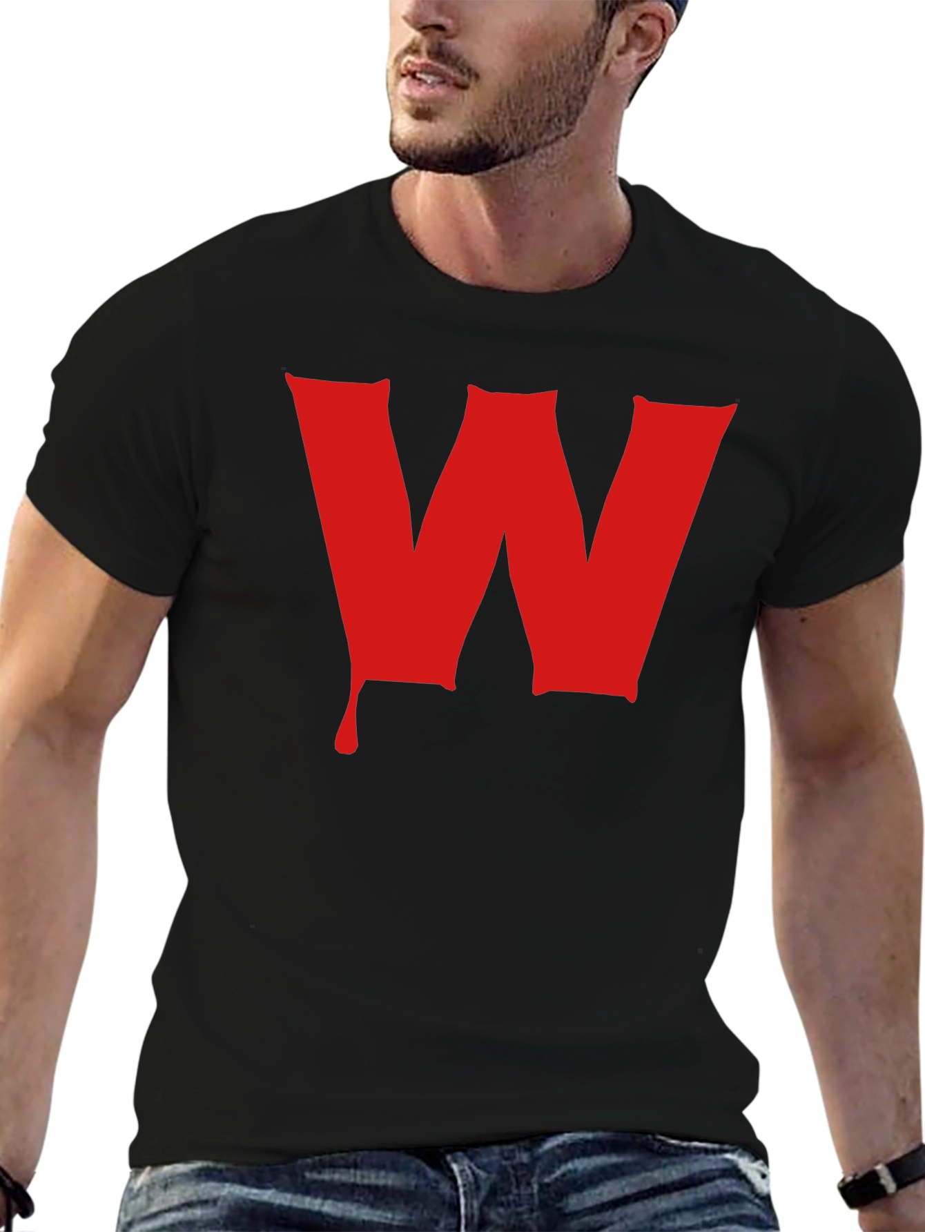 Bloody Red W Black T-Shirt
