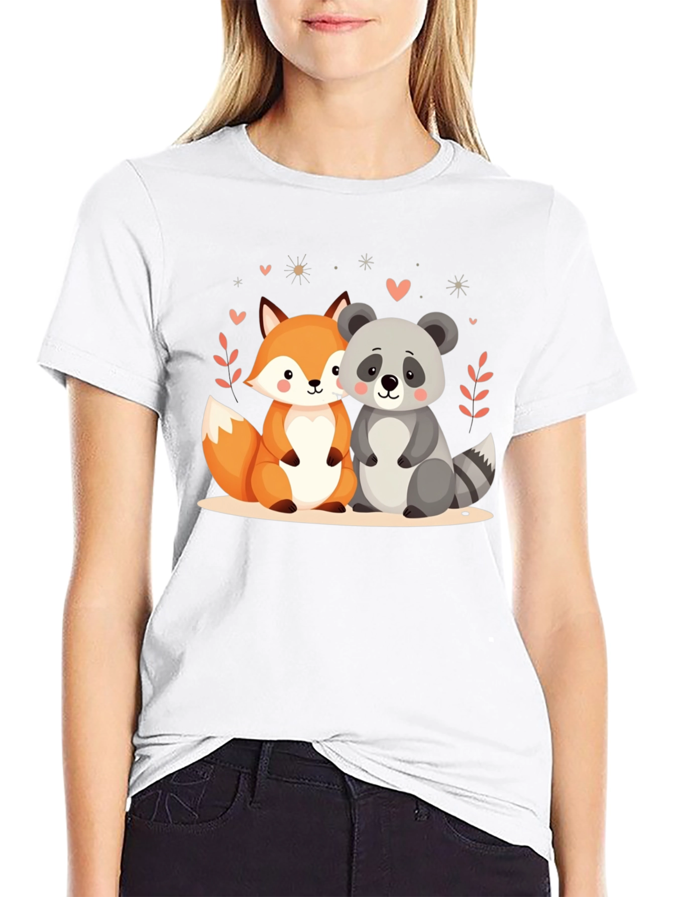 Cute Animal Friends Graphic Tee