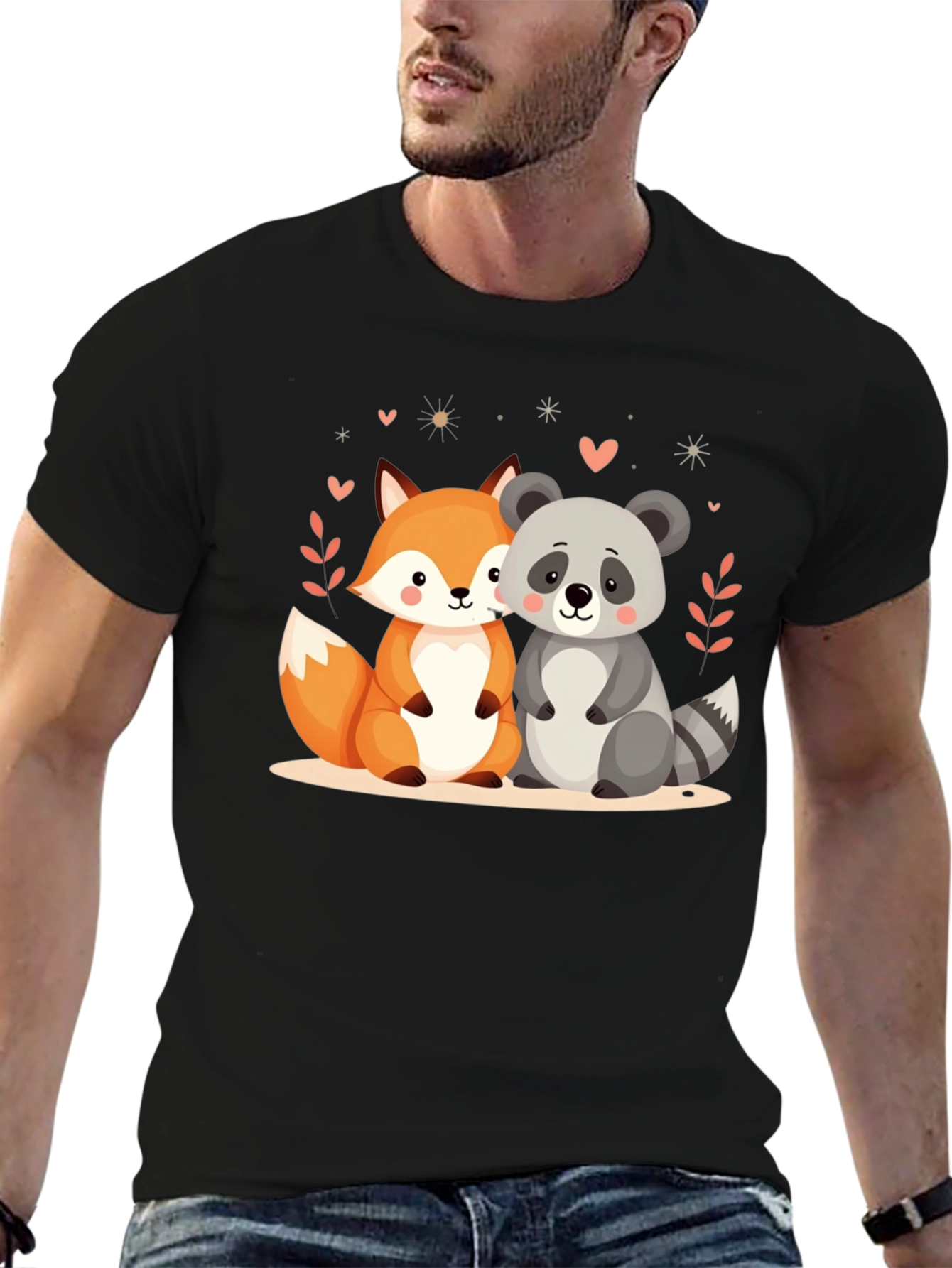 Cute Animal Friends Graphic Tee