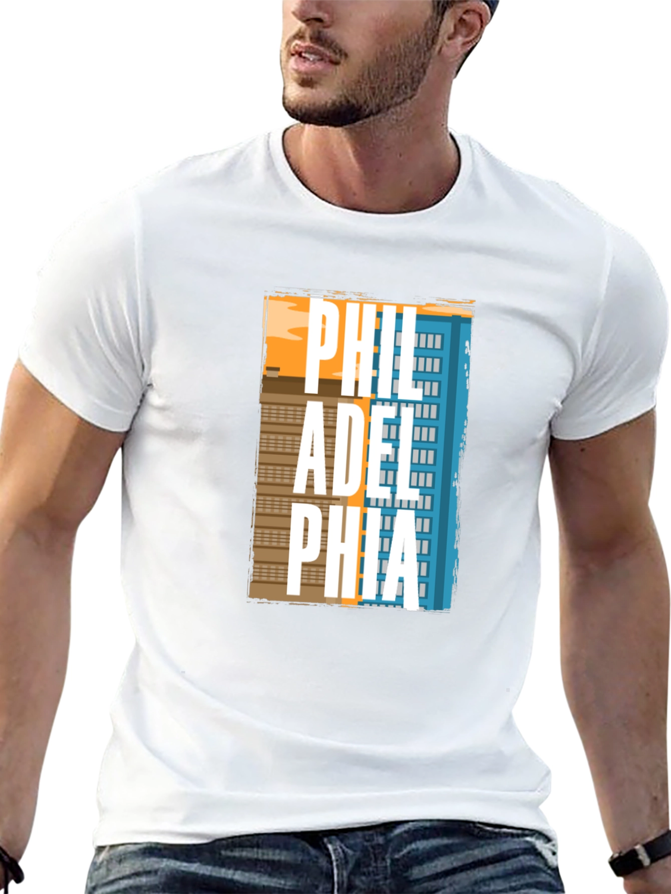 Philadelphia Skyline T-Shirt - Cityscape Design
