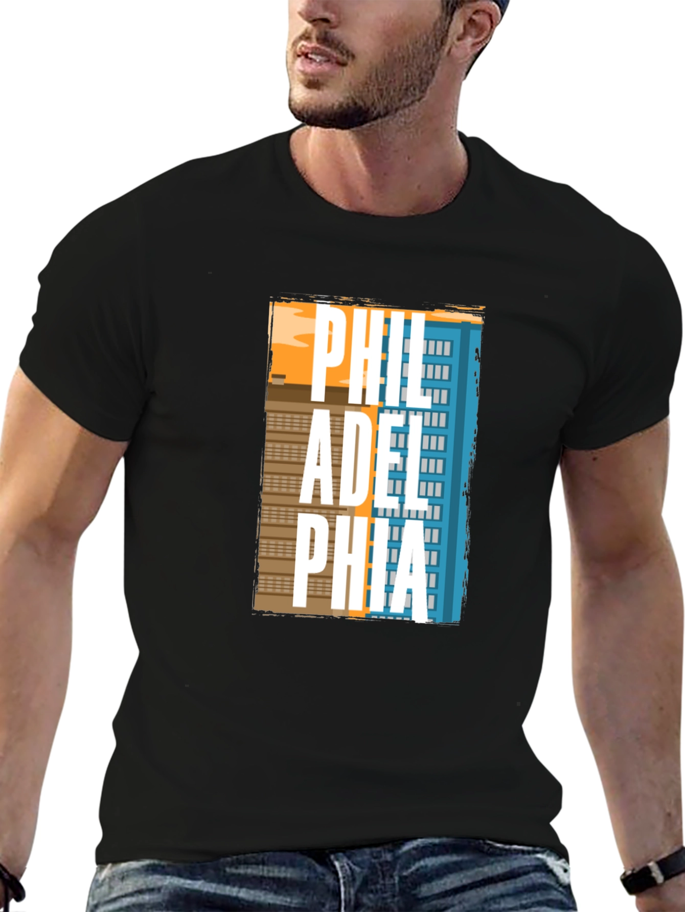Philadelphia Skyline T-Shirt - Cityscape Design