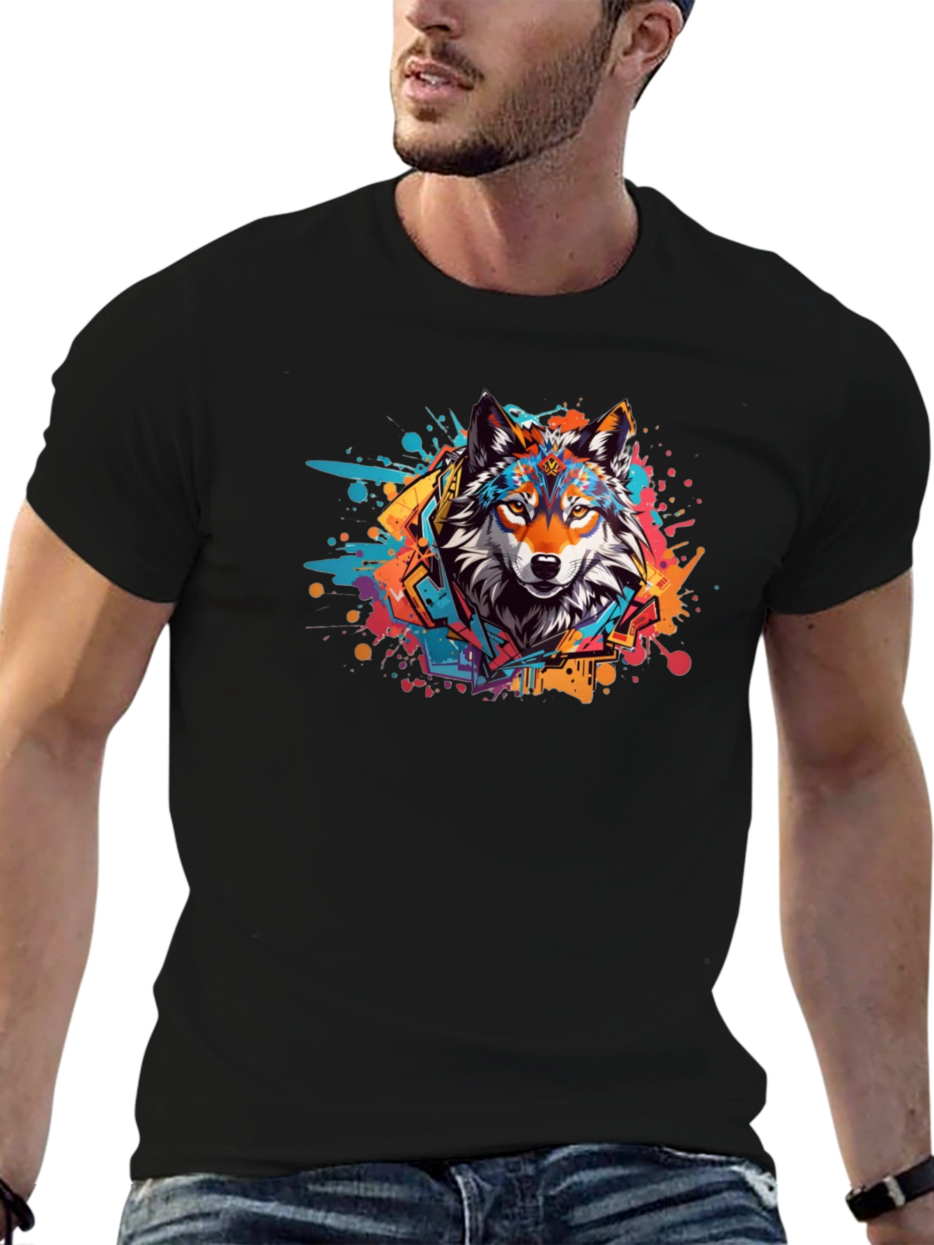 Urban Wolf Graphic Tee - Bold Street Style