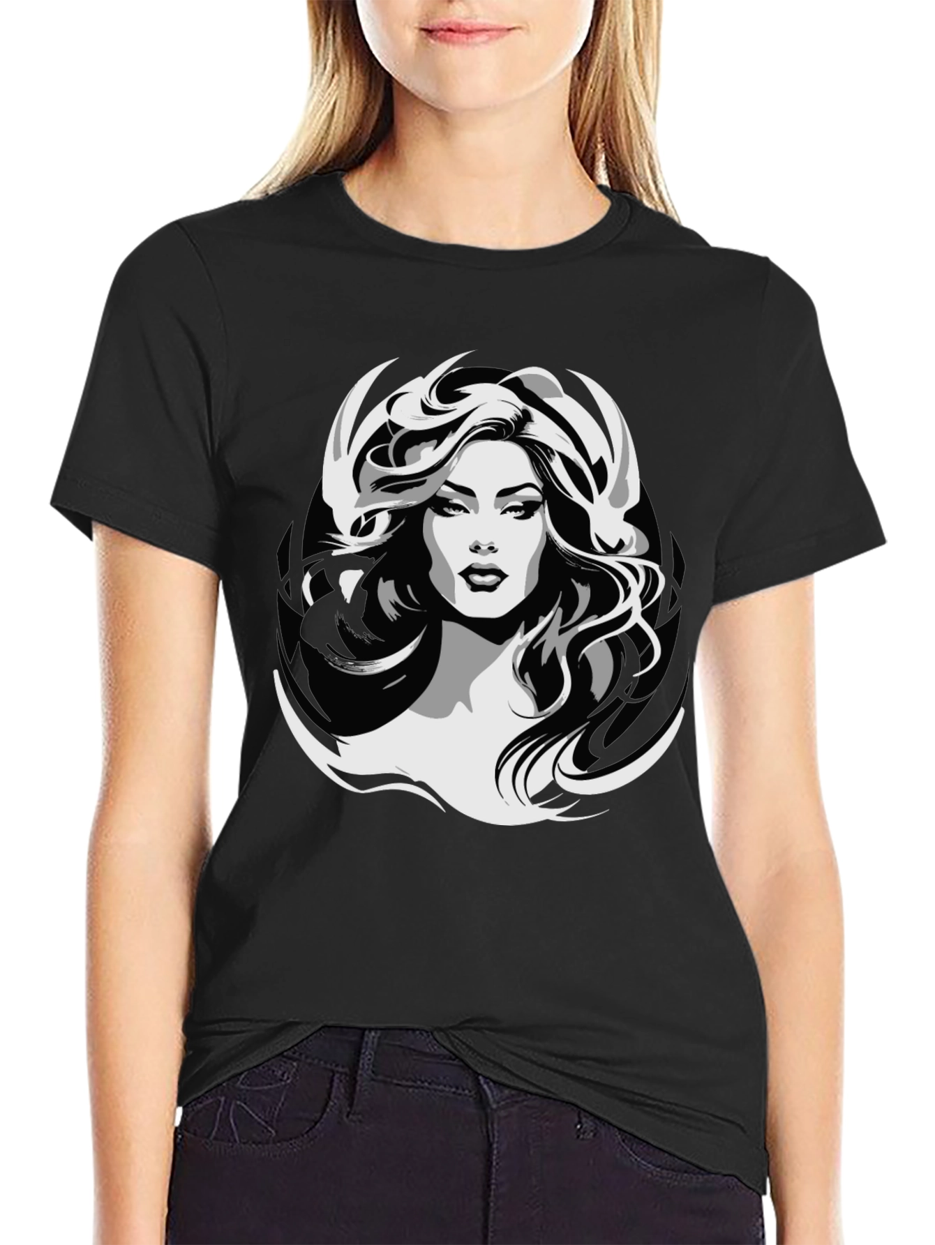 Graphic Print T-Shirt - Woman Design