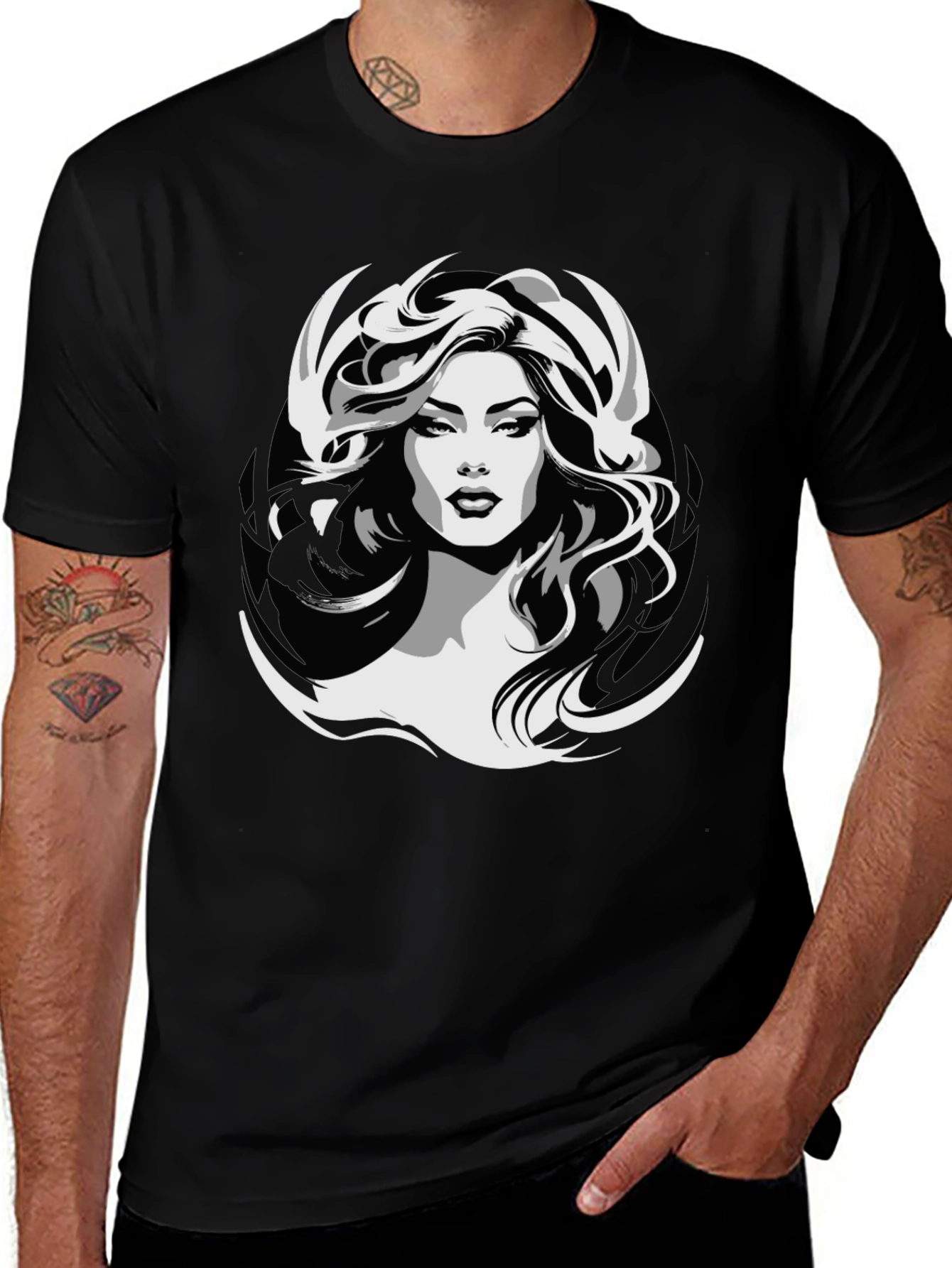 Graphic Print T-Shirt - Woman Design