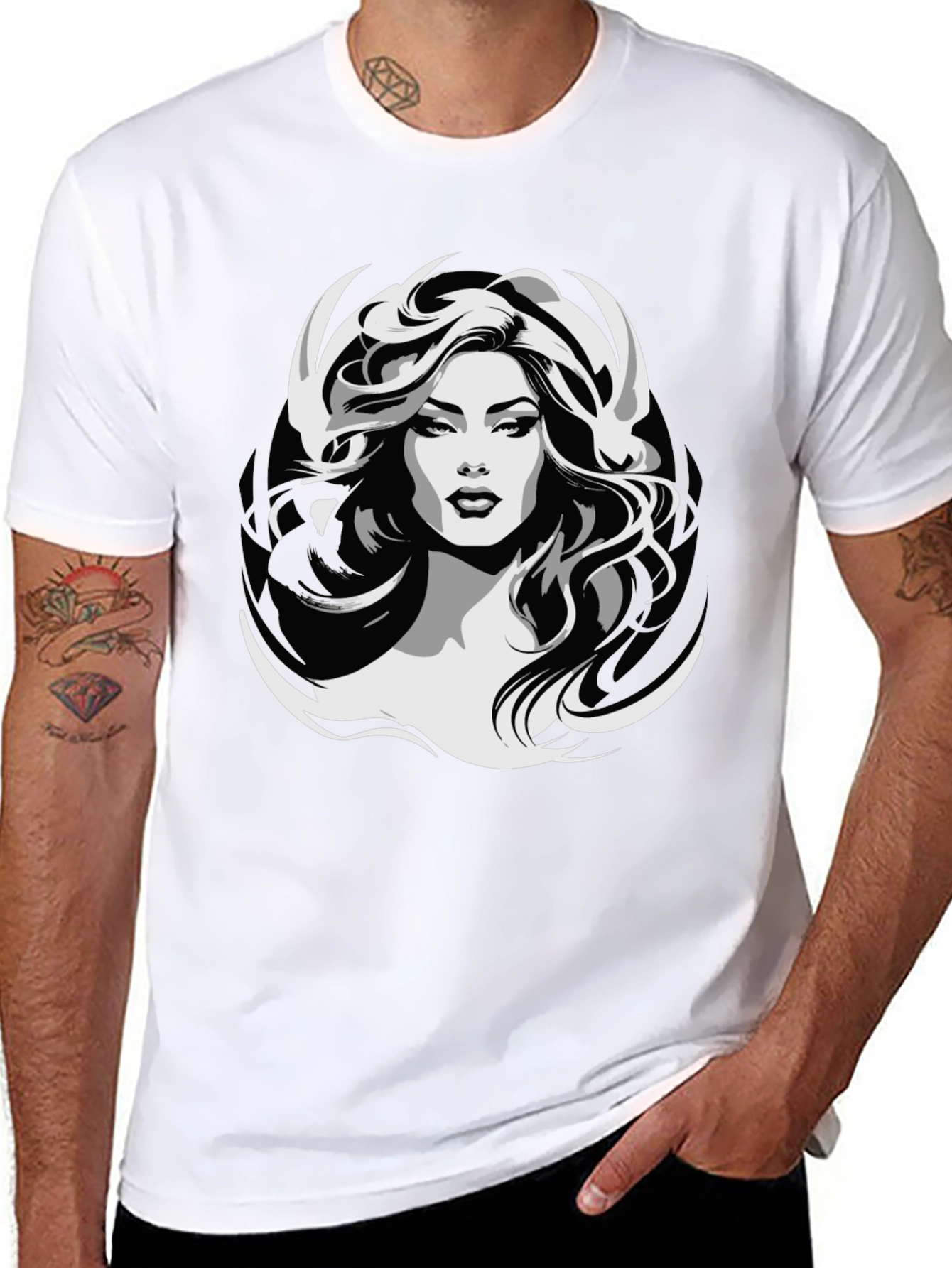 Graphic Print T-Shirt - Woman Design
