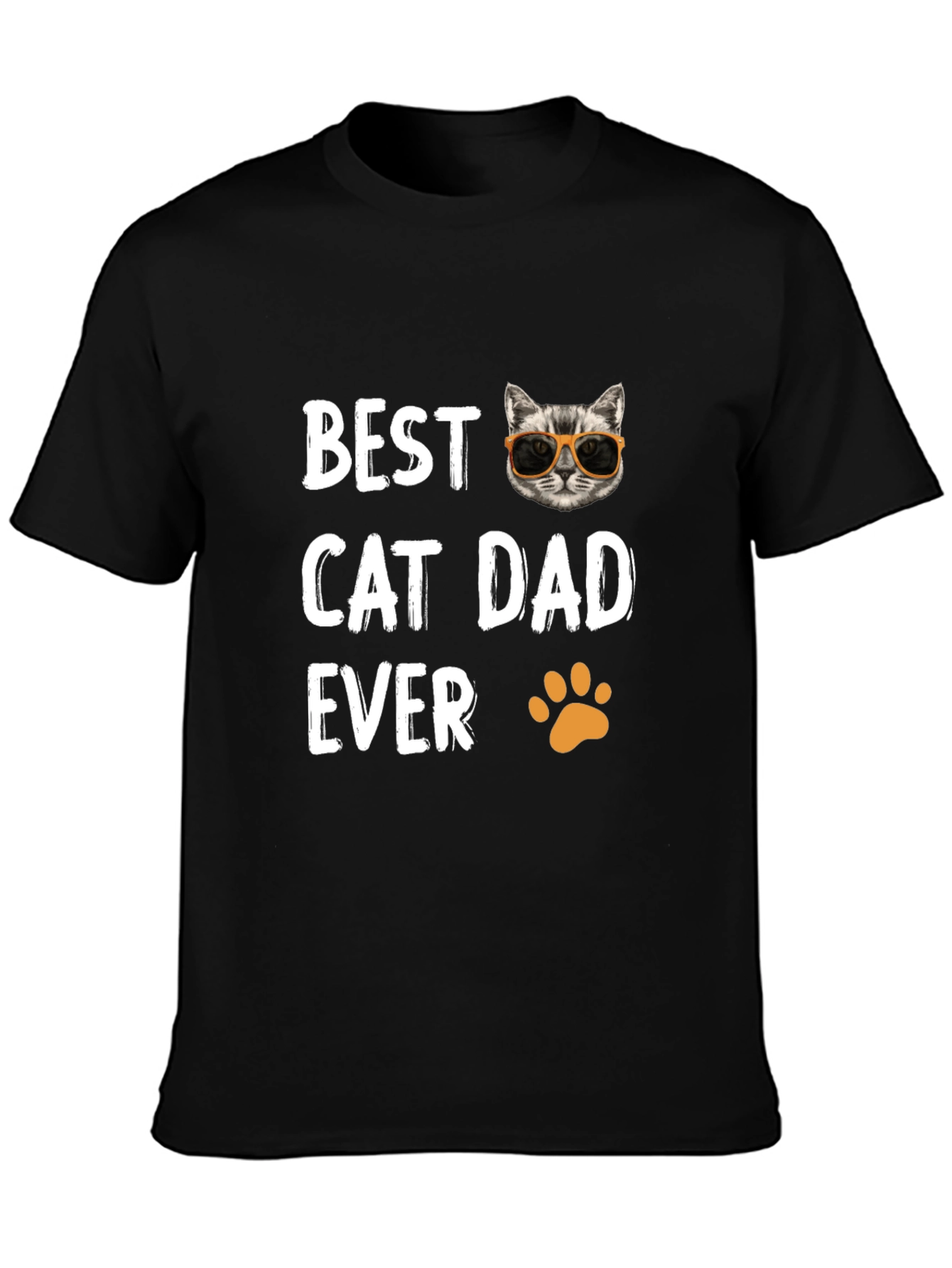 Best Cat Dad Ever T-Shirt - Novelty Gift Tee