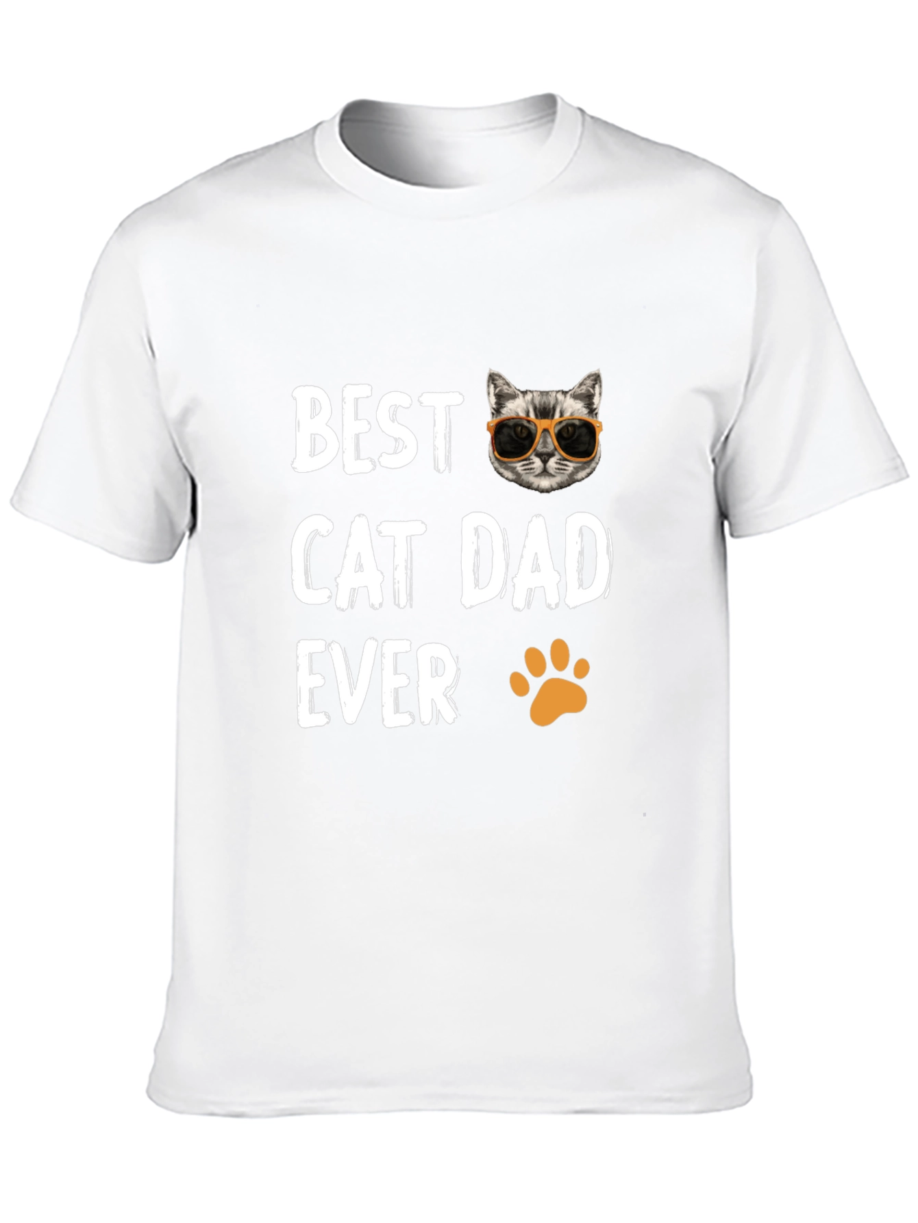 Best Cat Dad Ever T-Shirt - Novelty Gift Tee