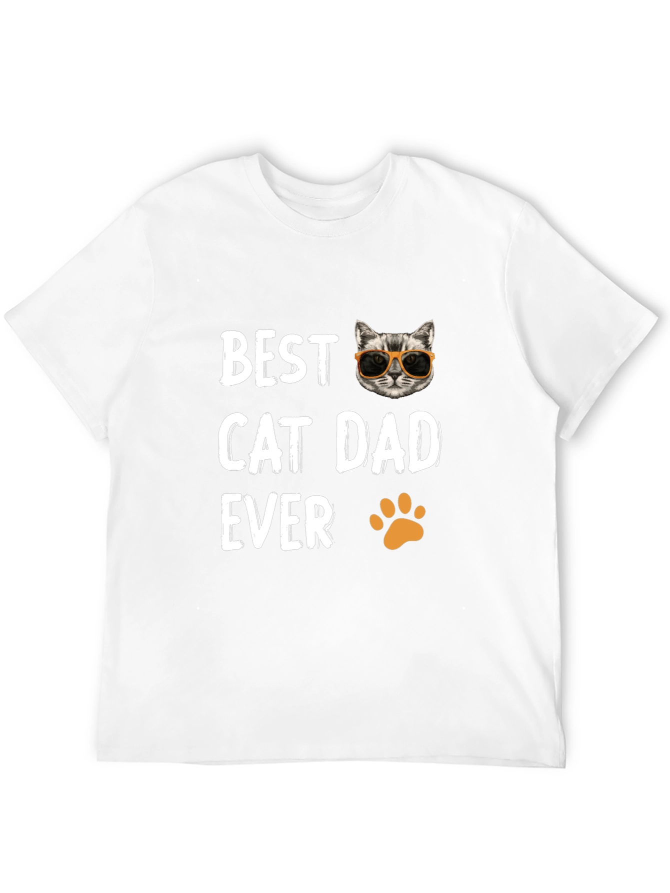Best Cat Dad Ever T-Shirt - Novelty Gift Tee