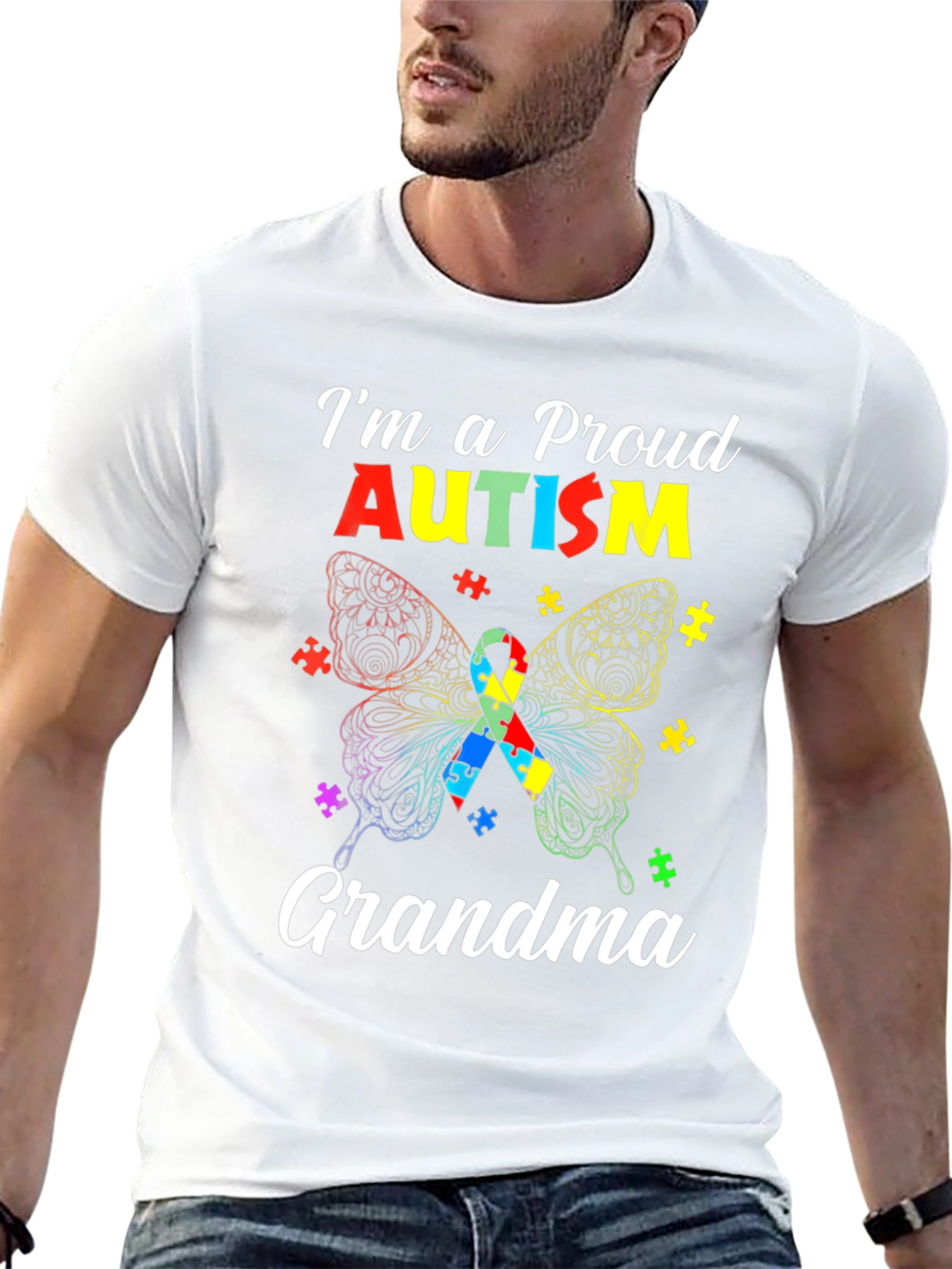 Proud Autism Grandma T-Shirt