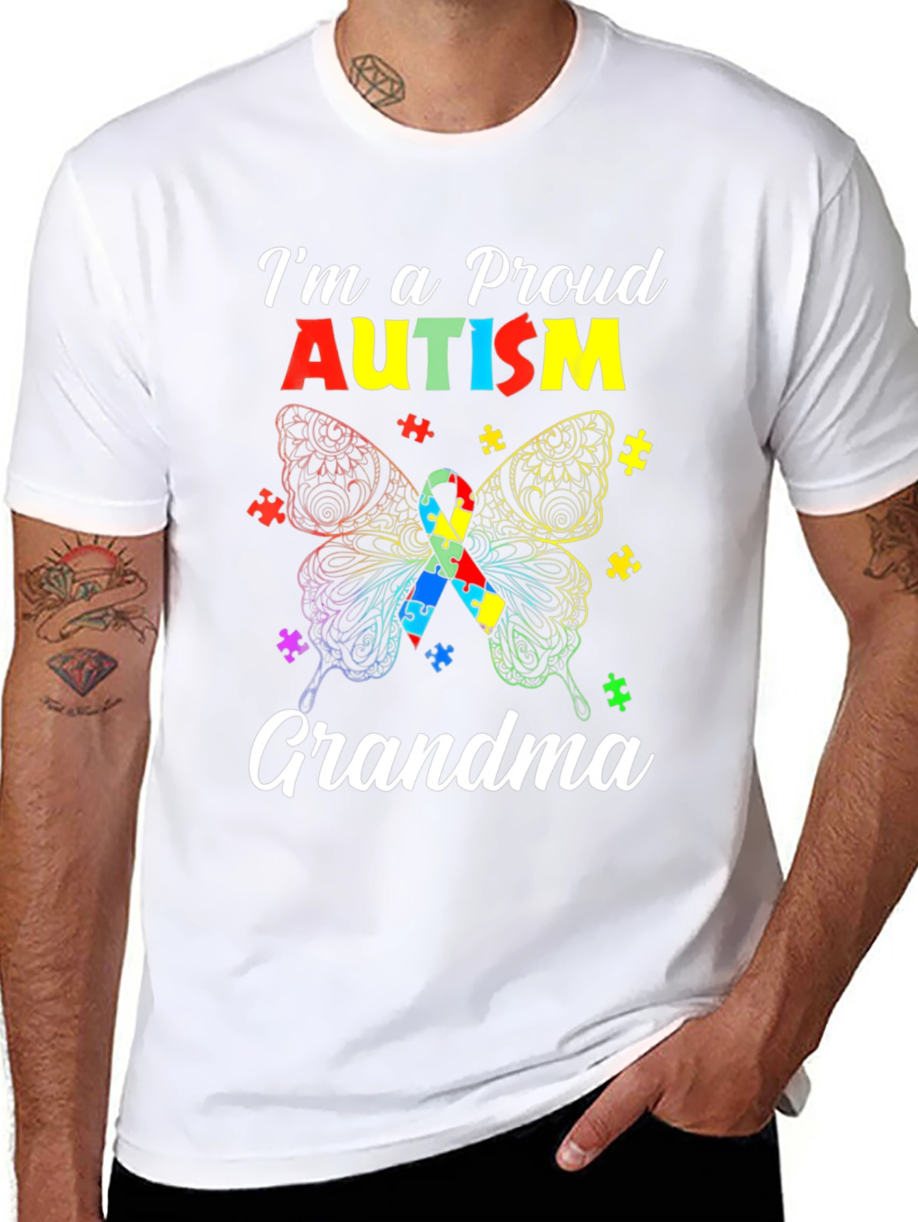 Proud Autism Grandma T-Shirt