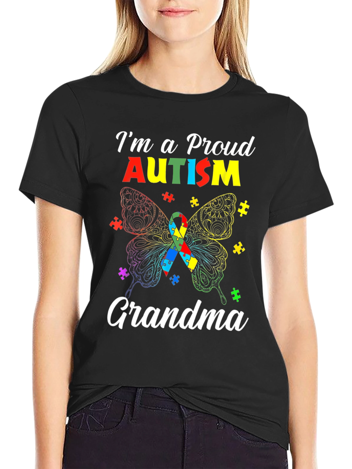 Proud Autism Grandma T-Shirt